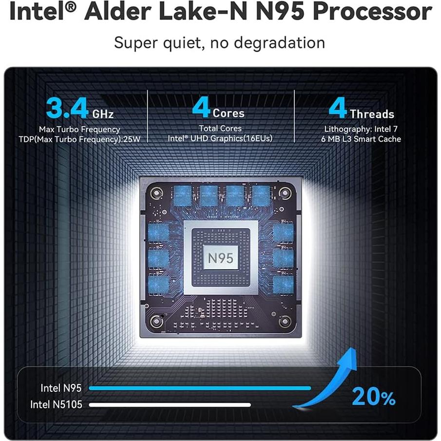 Mini PC Beelink MINI S12, Intel N95 16GB RAM 500GB SSD 4K