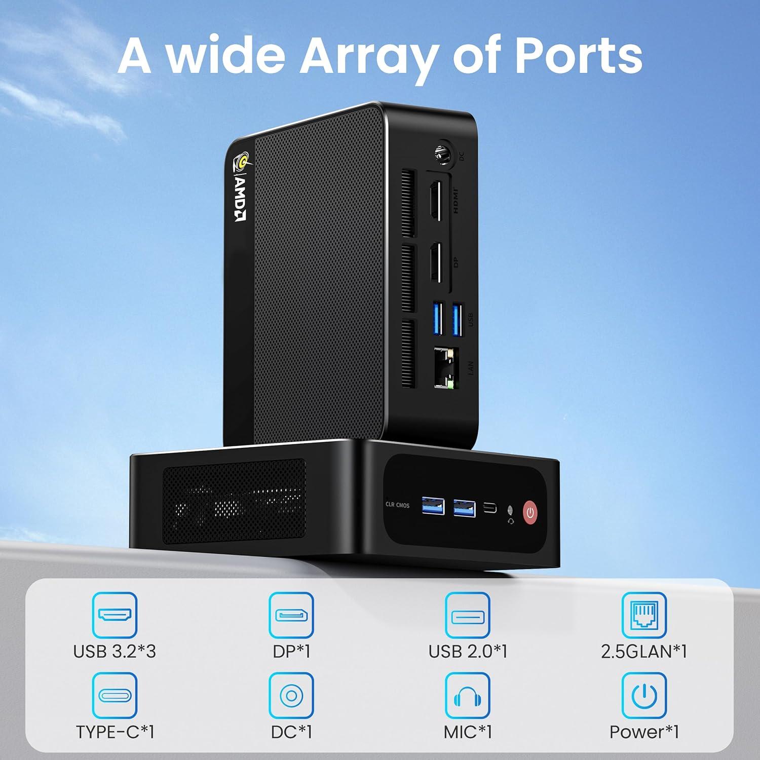 Mini PC Beelink SER5 MAX Ryzen 7 6800U 24GB 500GB SSD