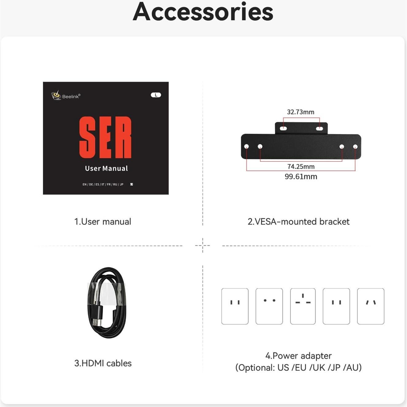 Mini PC Beelink SER5 6800U, 32GB RAM, 500GB SSD, 4K