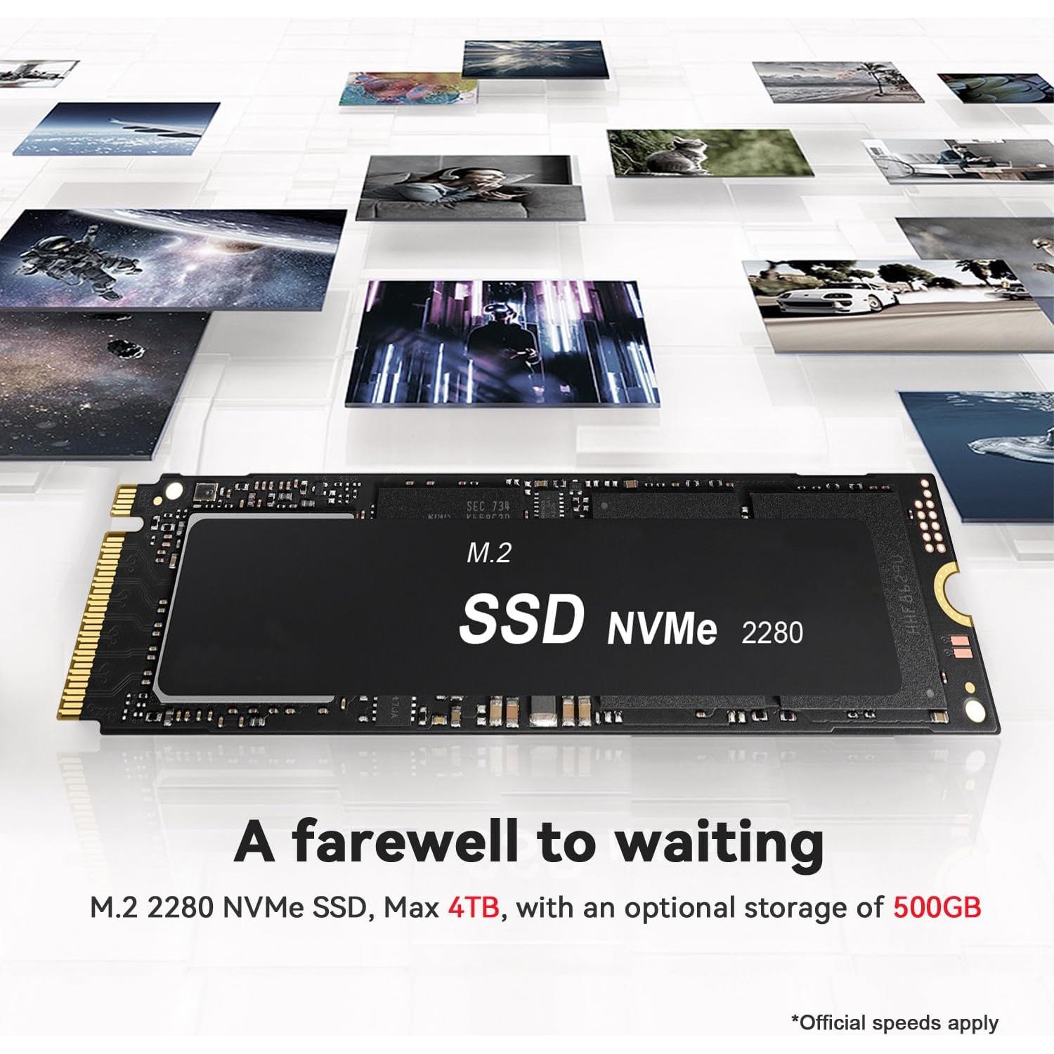 Mini PC Beelink SER5, AMD Ryzen 5 5500U, 16GB RAM, 500GB SSD