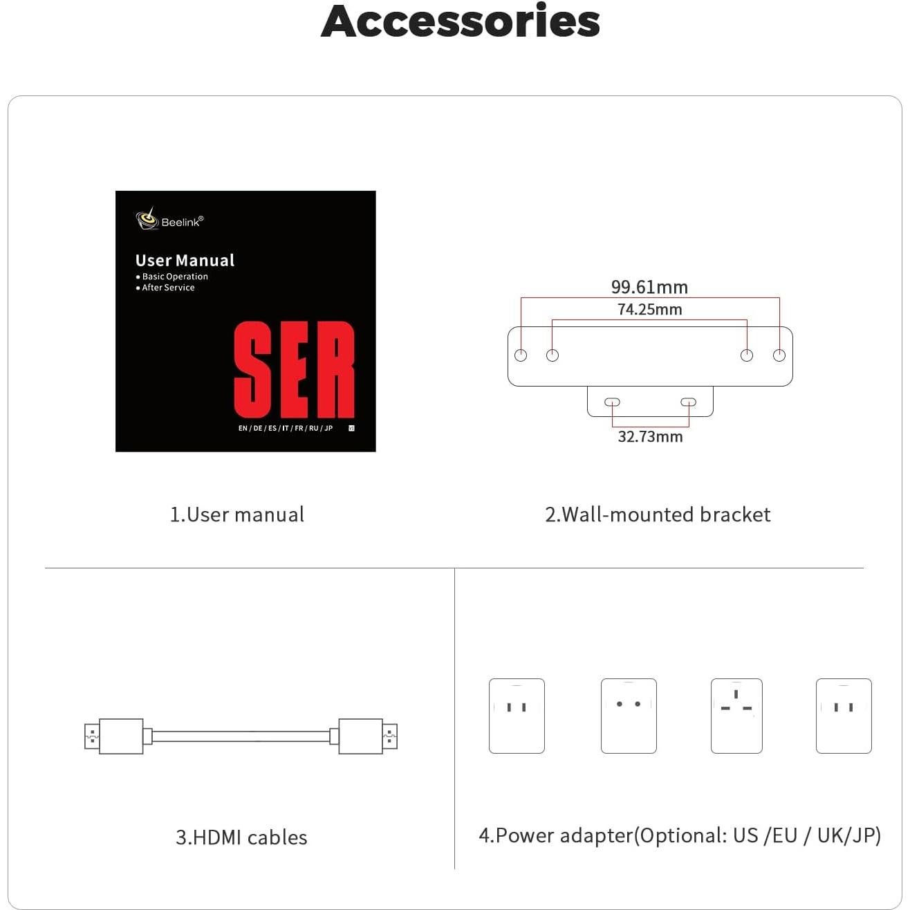Mini PC Beelink SER5, AMD Ryzen 5 5500U, 16GB RAM, 500GB SSD