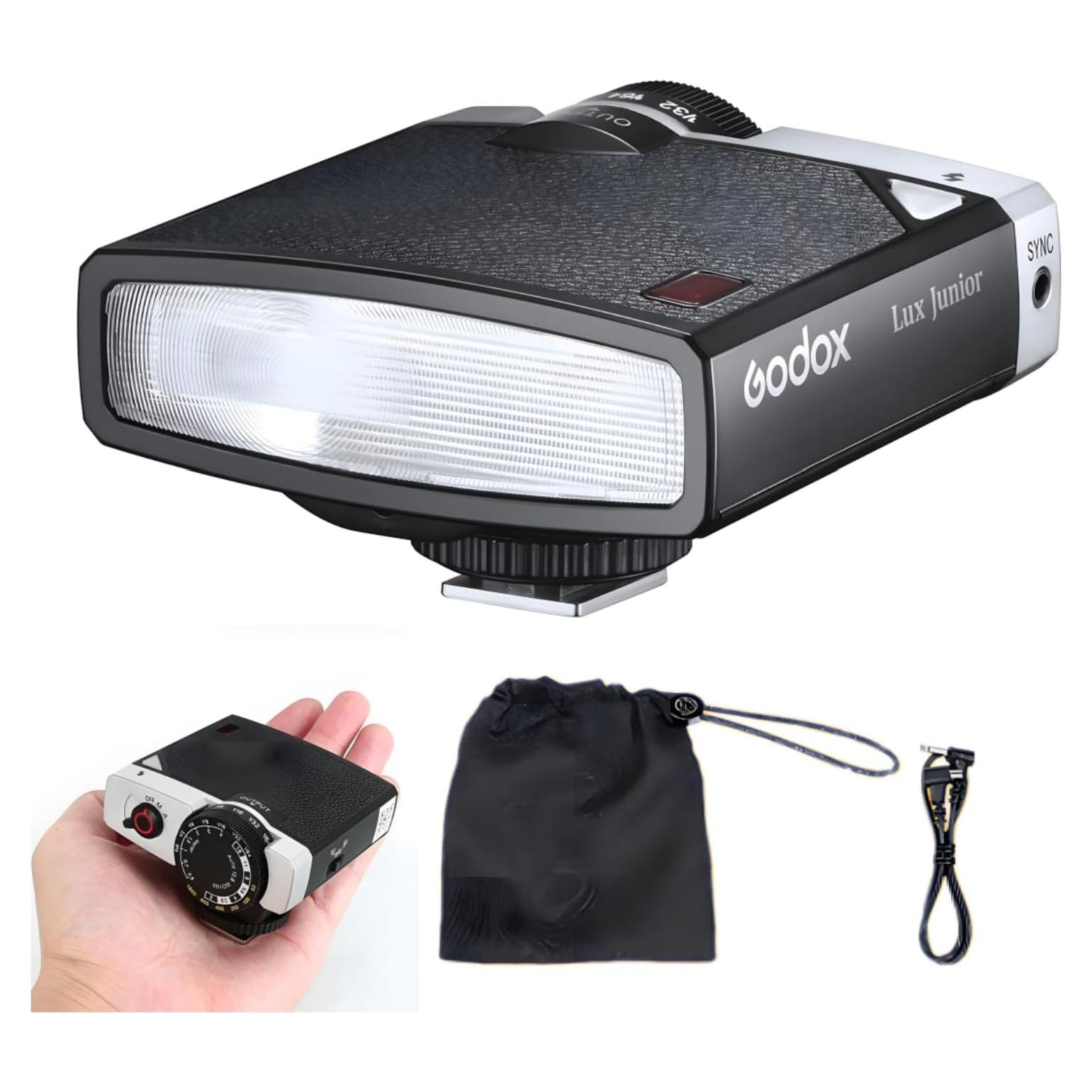 Flash Godox Lux Junior Retro de Cámara GN12 6000K Manual/Automático