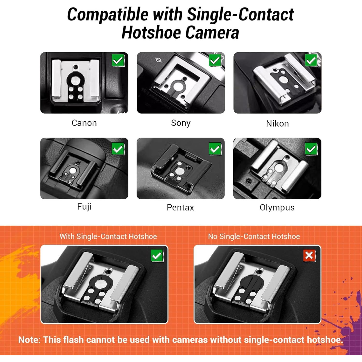 Flash Godox Lux Junior Retro de Cámara GN12 6000K Manual/Automático