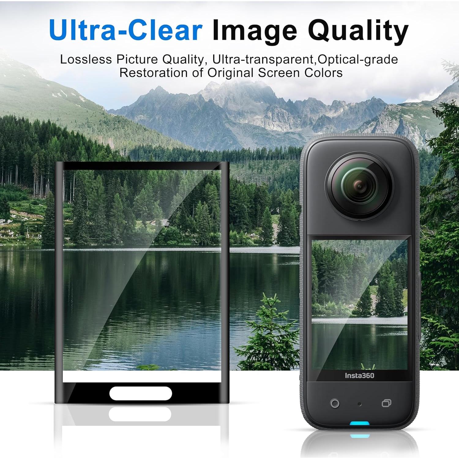 Protector de Pantalla Vidrio Templado FitStill para Insta360 X3