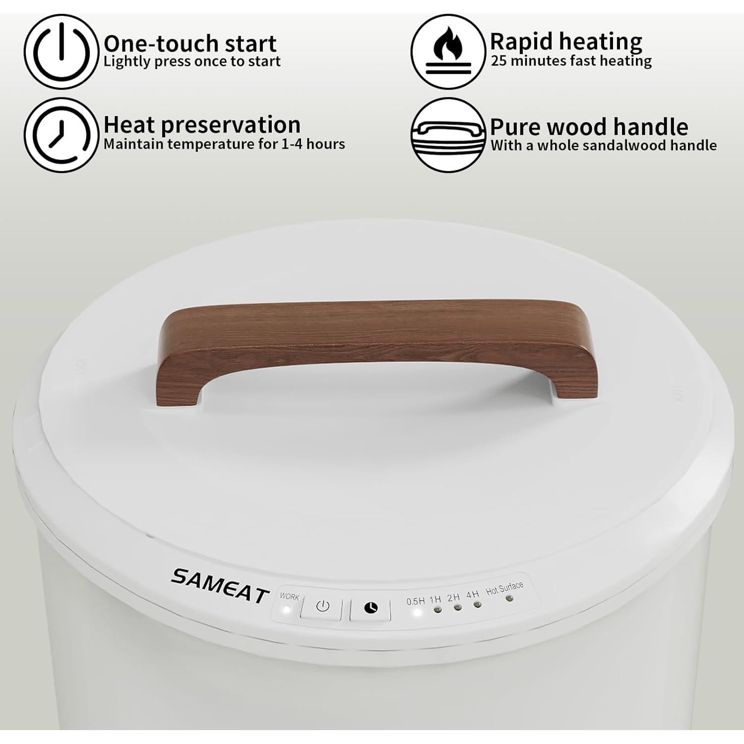 Calentador de Toallas SAMEAT Cubo Grande 4.12kg - Apagado Automático