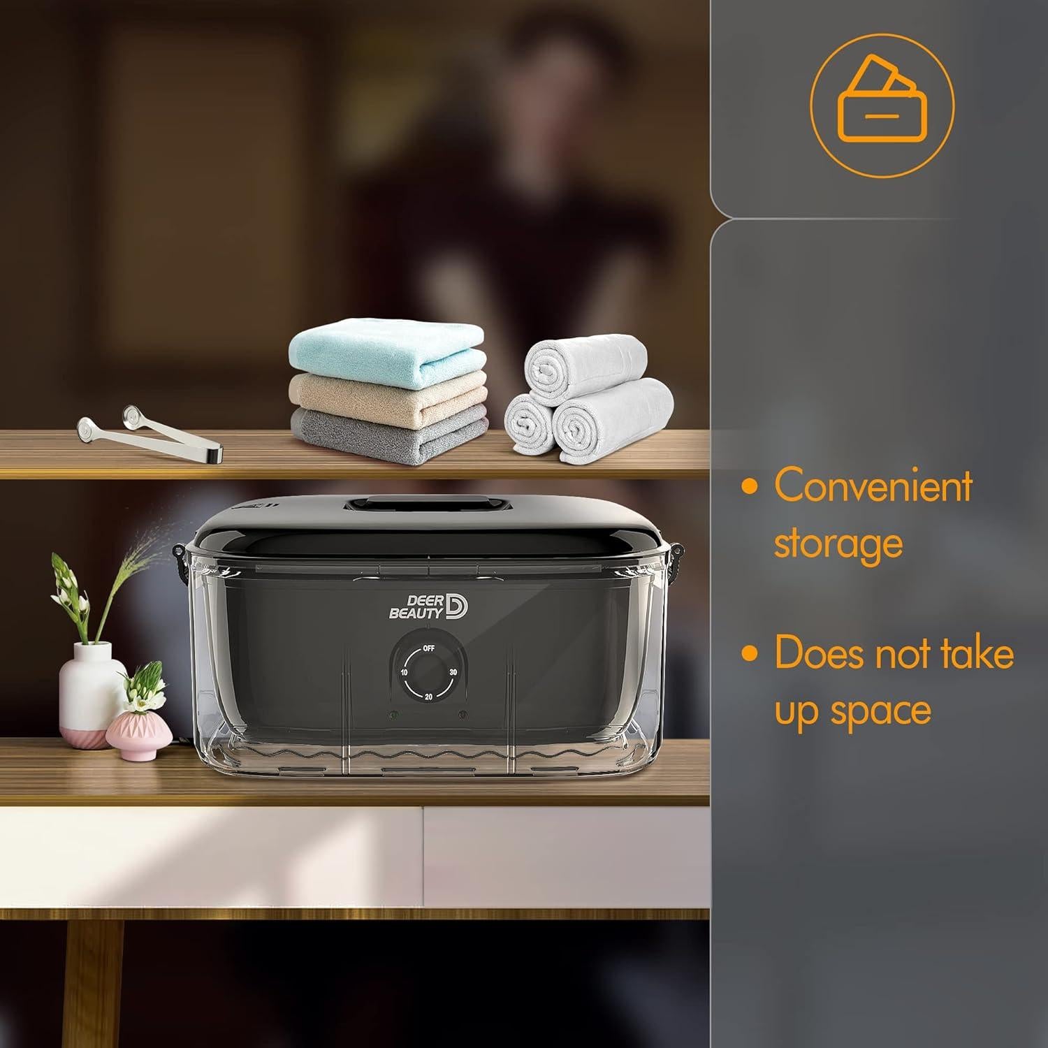 Calentador de Toallas Kingwin JY-530 600W 18 Toallas Negro