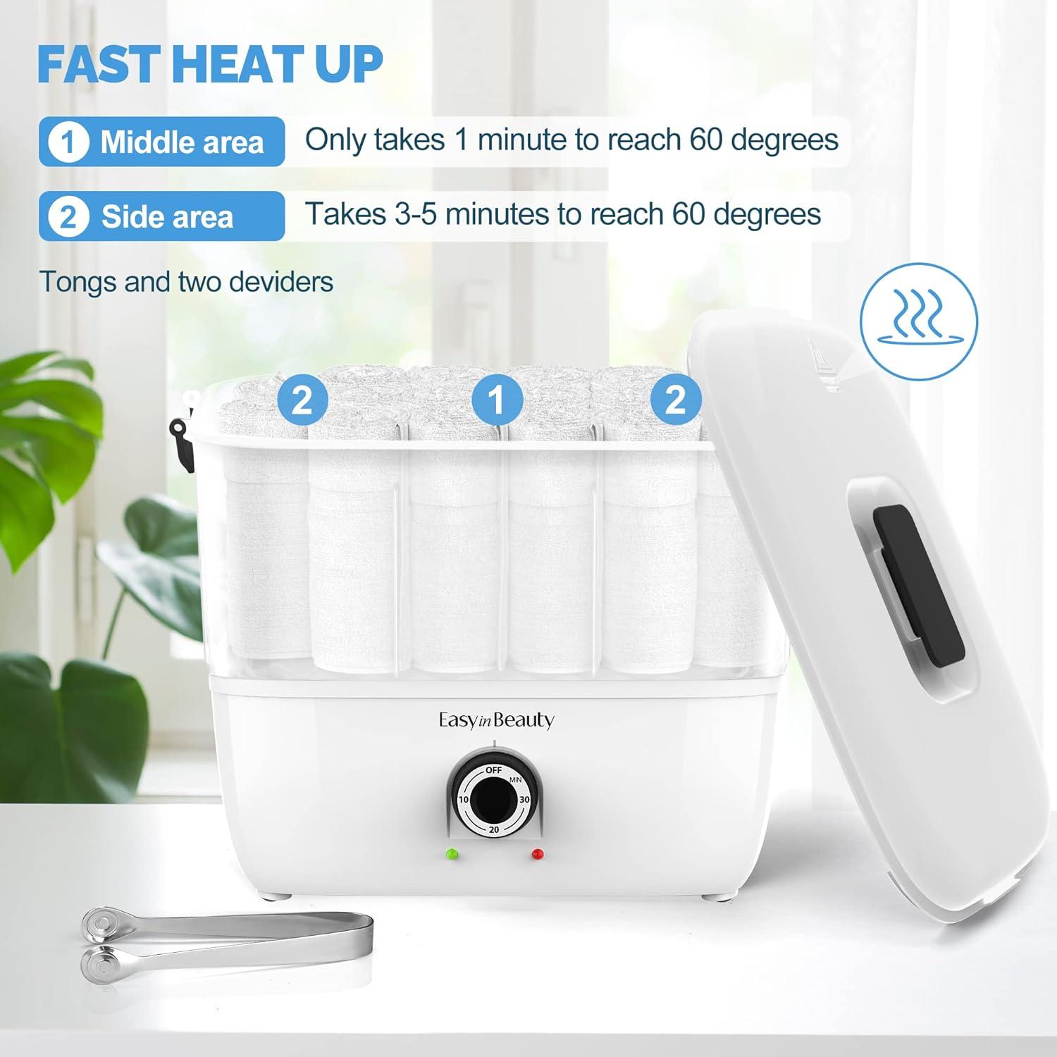 Calentador de Toallas EasyinBeauty 5L Portátil 16 Toallas