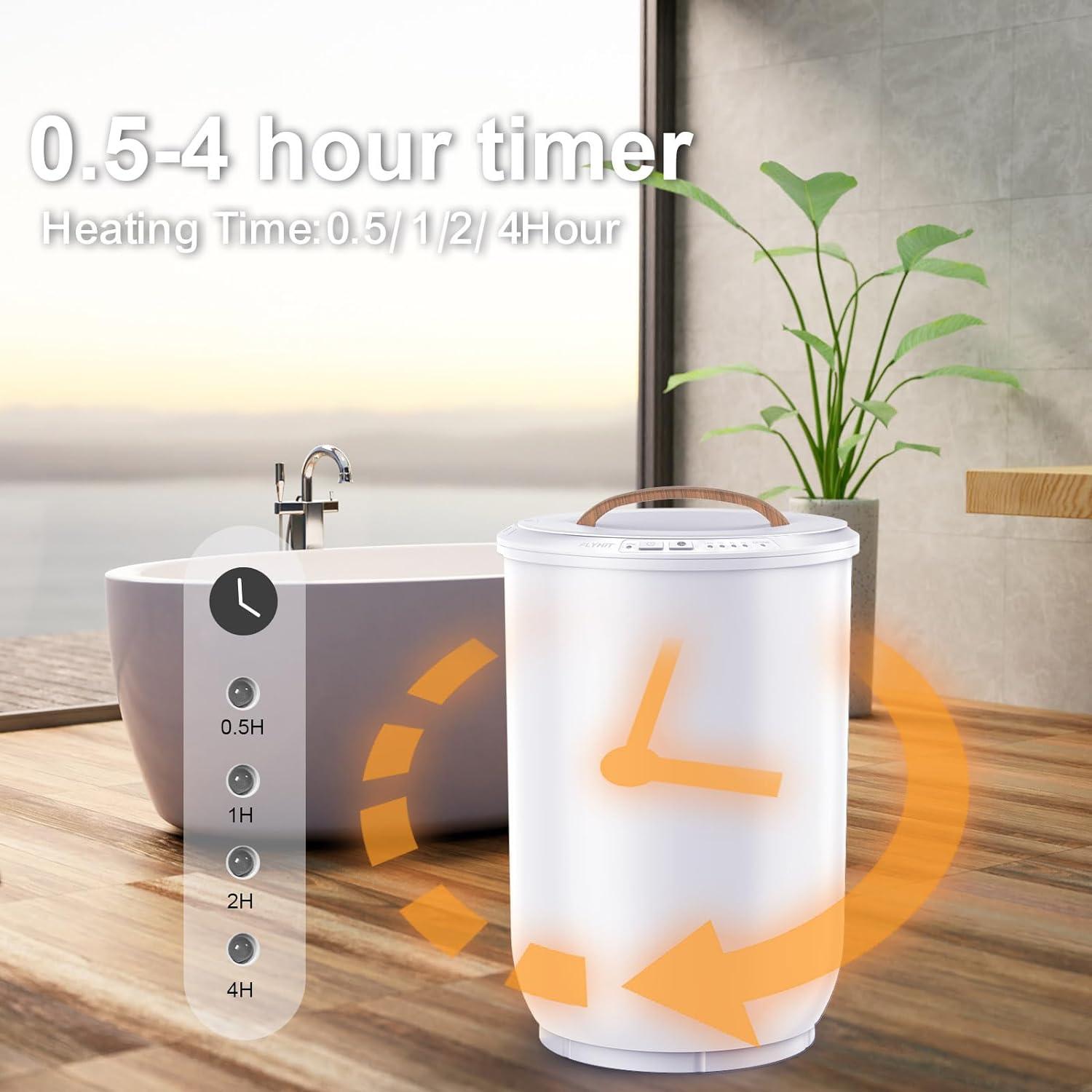 Calentador de Toallas FLYHIT 20L Blanco con Apagado Automático