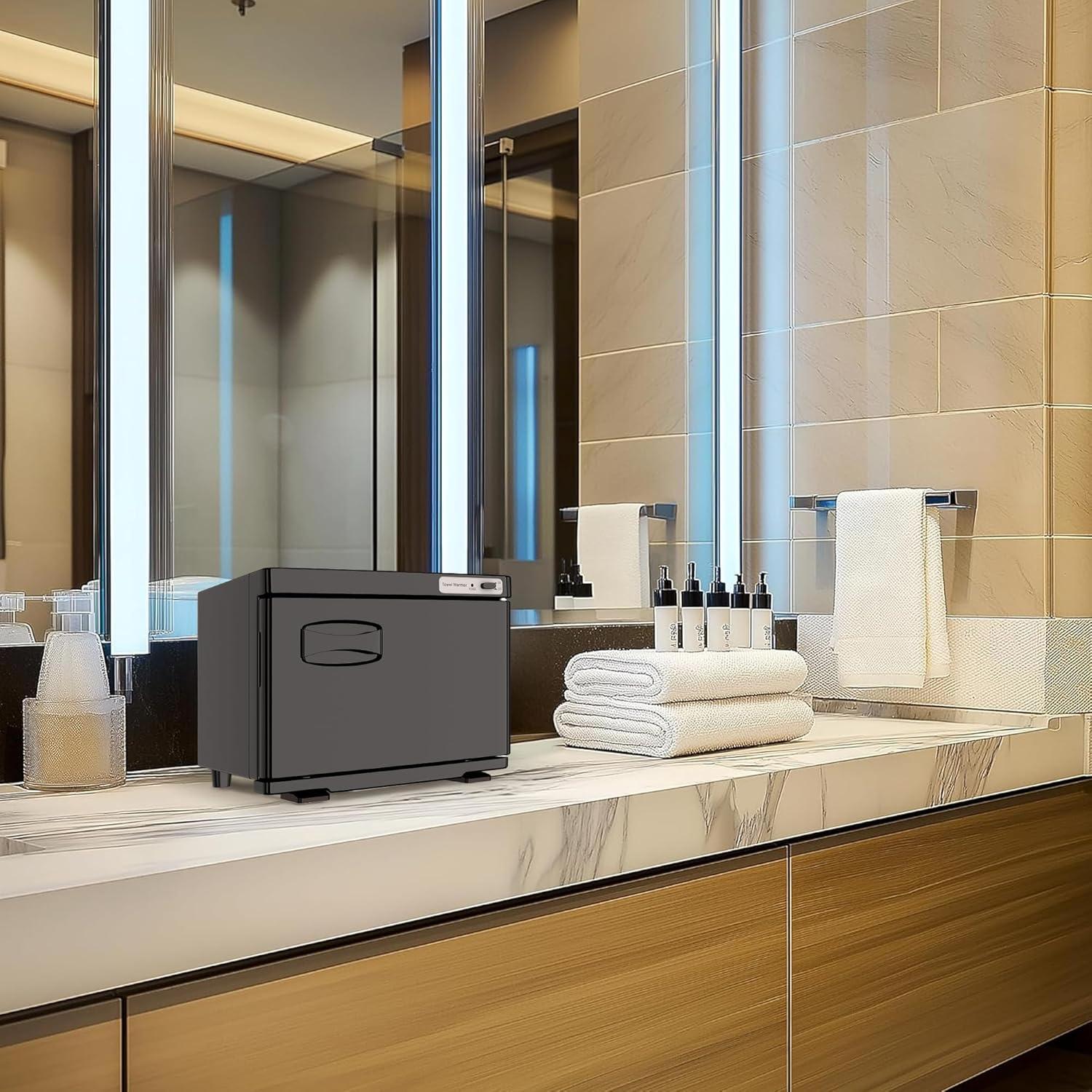 Calentador de Toallas SalonDepot 8L Compacto Negro para Spa