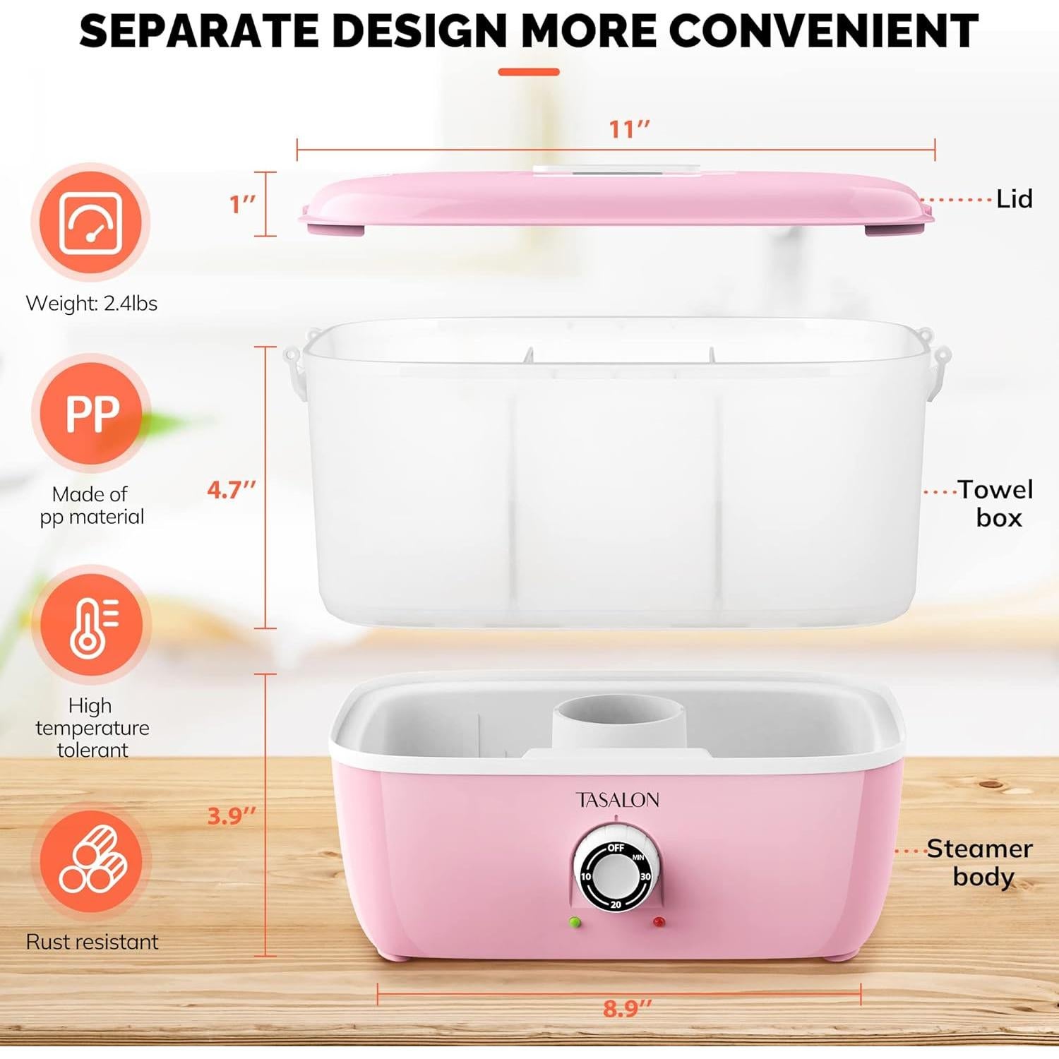 Calentador de Toallas TASALON JY-530P Portátil 16 Toallas