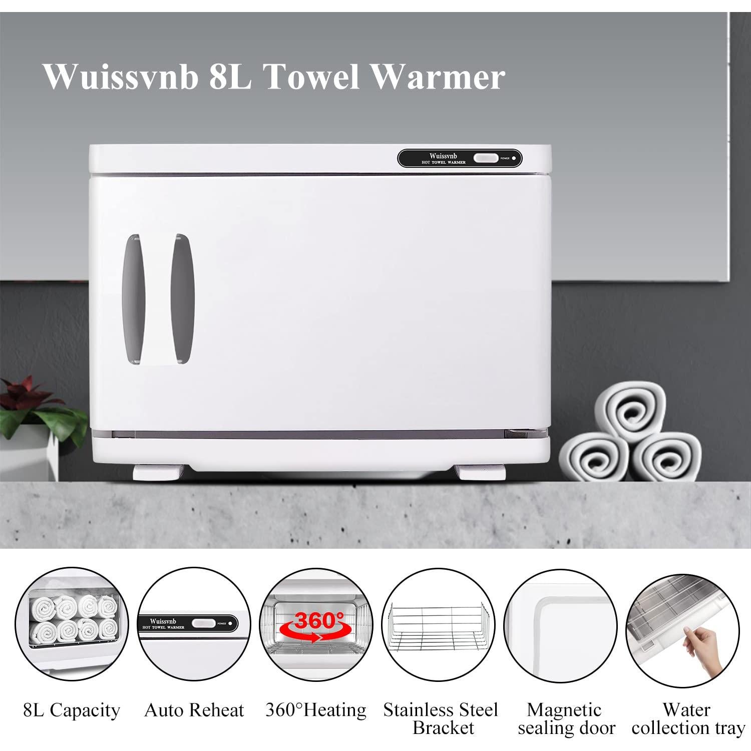 Armario Calentador de Toallas Wuissvnb A01 8L Blanco