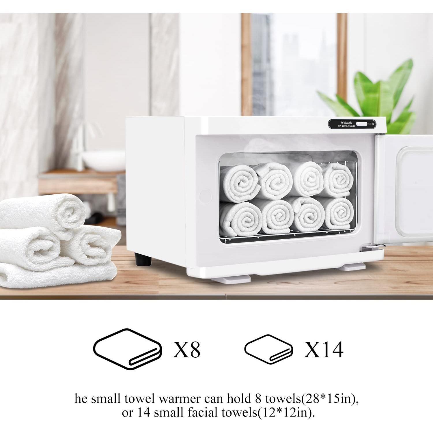 Armario Calentador de Toallas Wuissvnb A01 8L Blanco