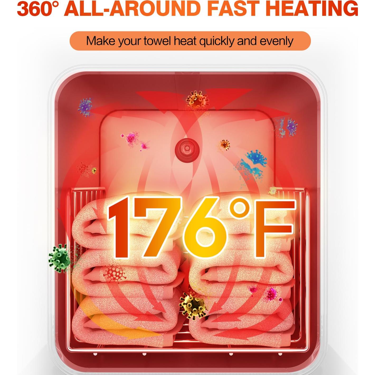 Armario Calentador de Toallas StateRiver 5L Blanco para Spa