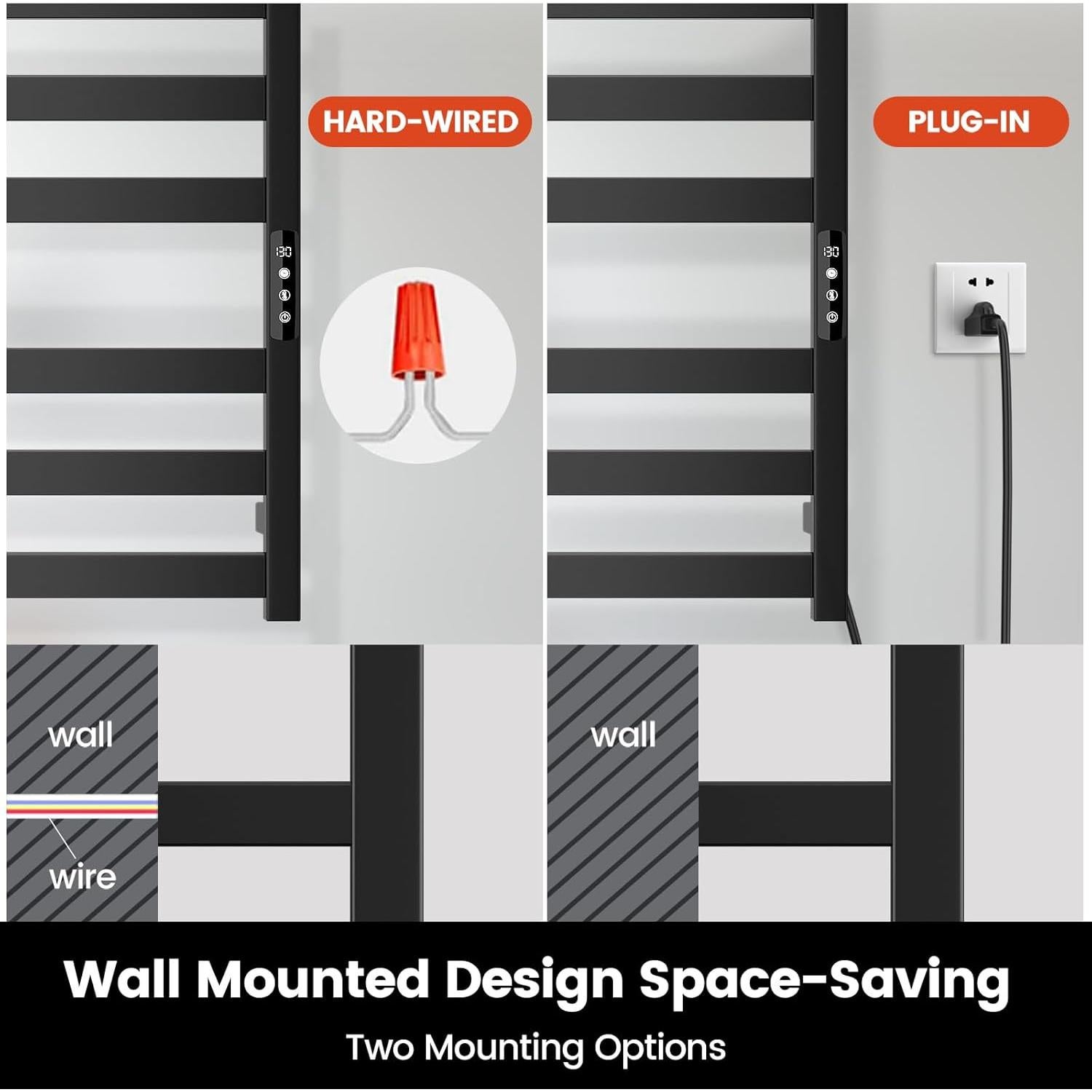Soporte Calentador de Toallas Chomolhari 6 Barras Acero Inoxidable