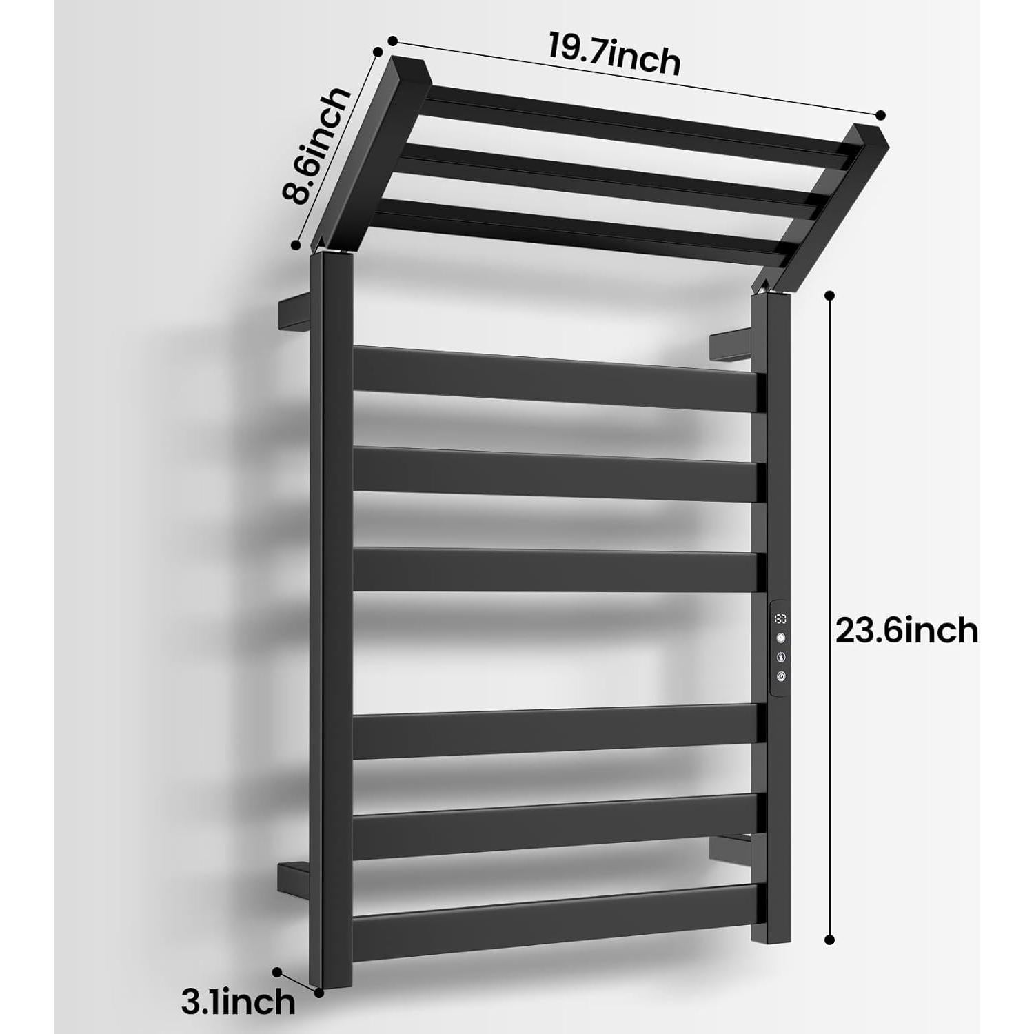 Soporte Calentador de Toallas Chomolhari 6 Barras Acero Inoxidable
