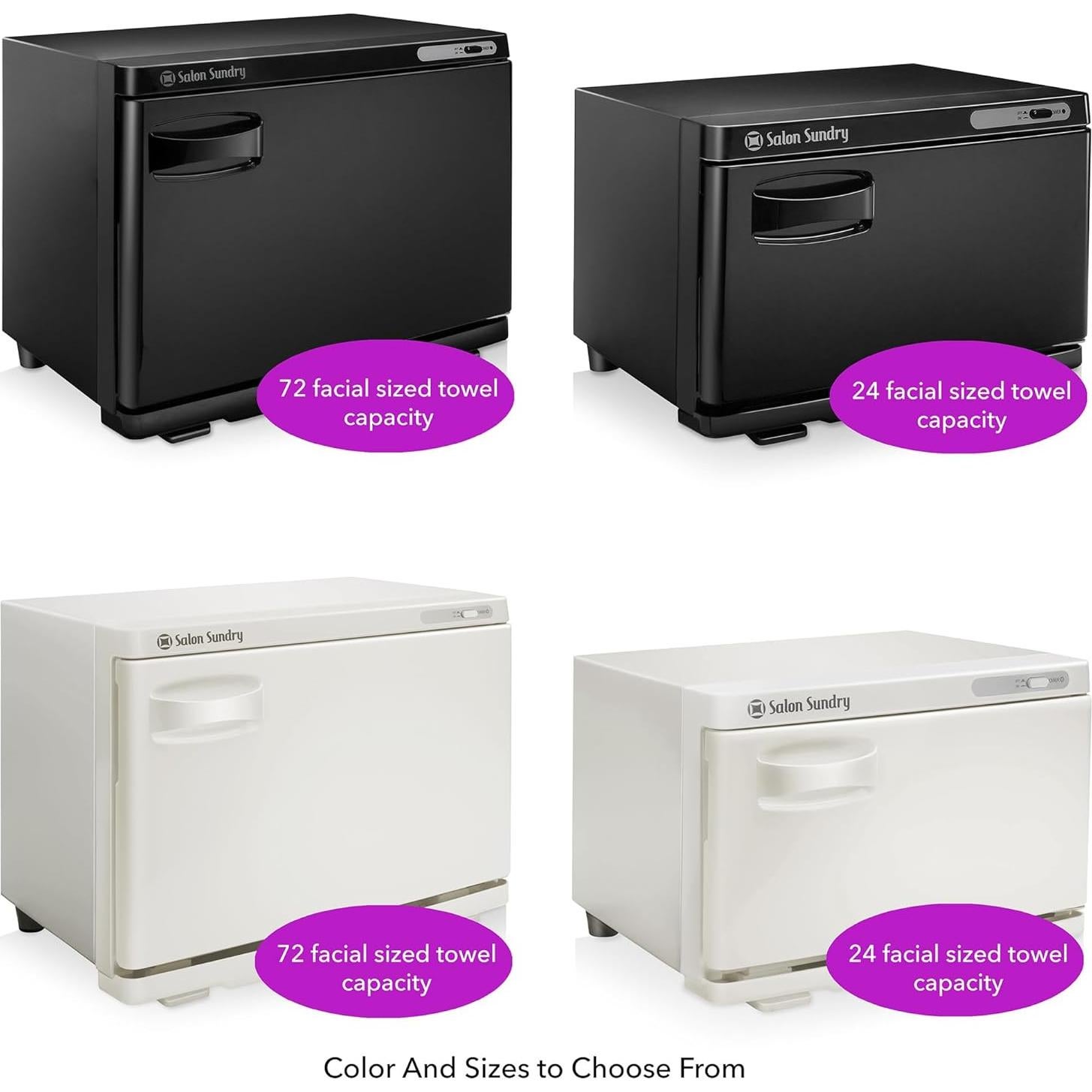 Calentador de Toallas Profesional Salon Sundry - Negro - 72 Toallas