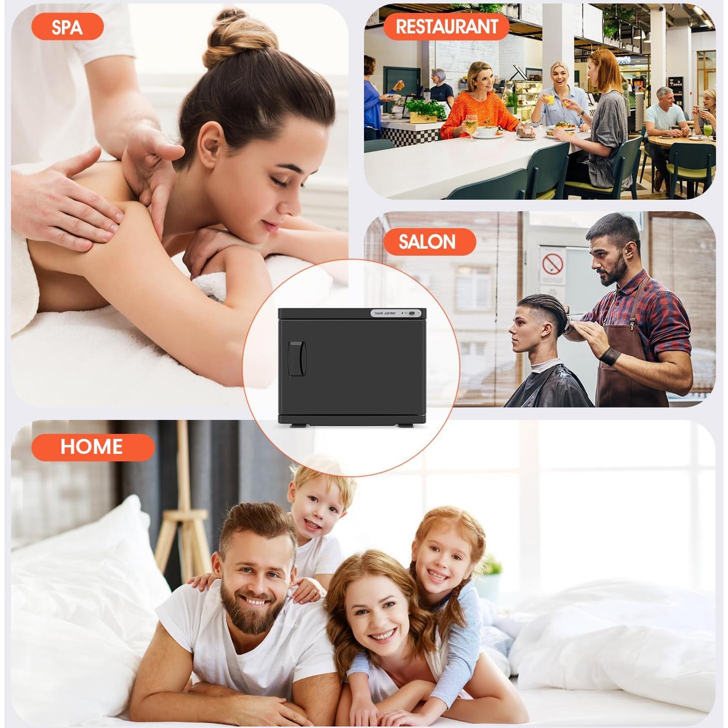 Calentador de Toallas 23L StateRiver Negro para Spa y Hogar