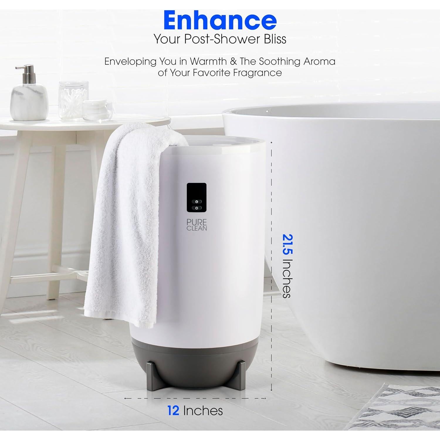 Calentador de Toallas SereneLife PCTLW210 20L Negro con Apagado Automático