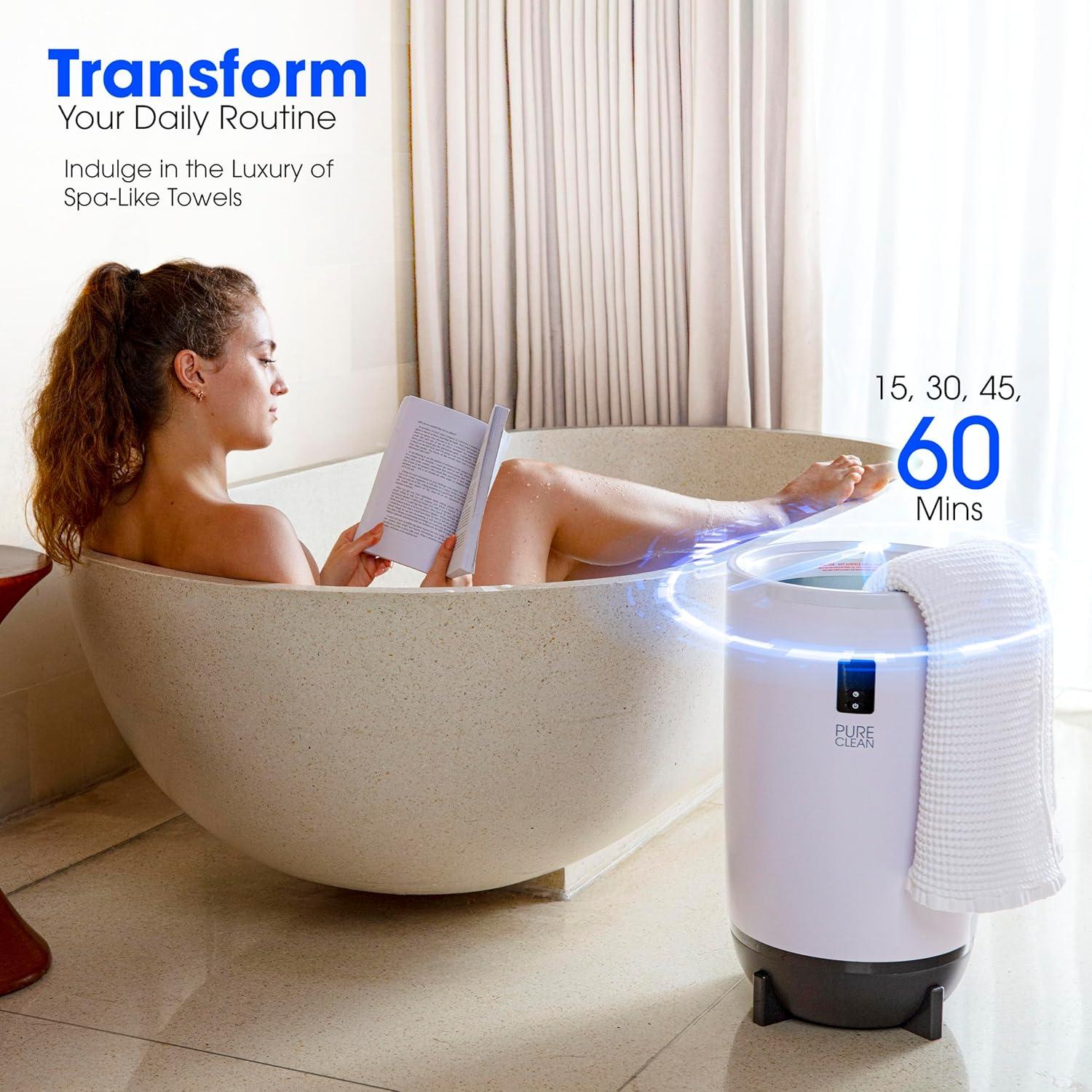 Calentador de Toallas SereneLife PCTLW210 20L Negro con Apagado Automático