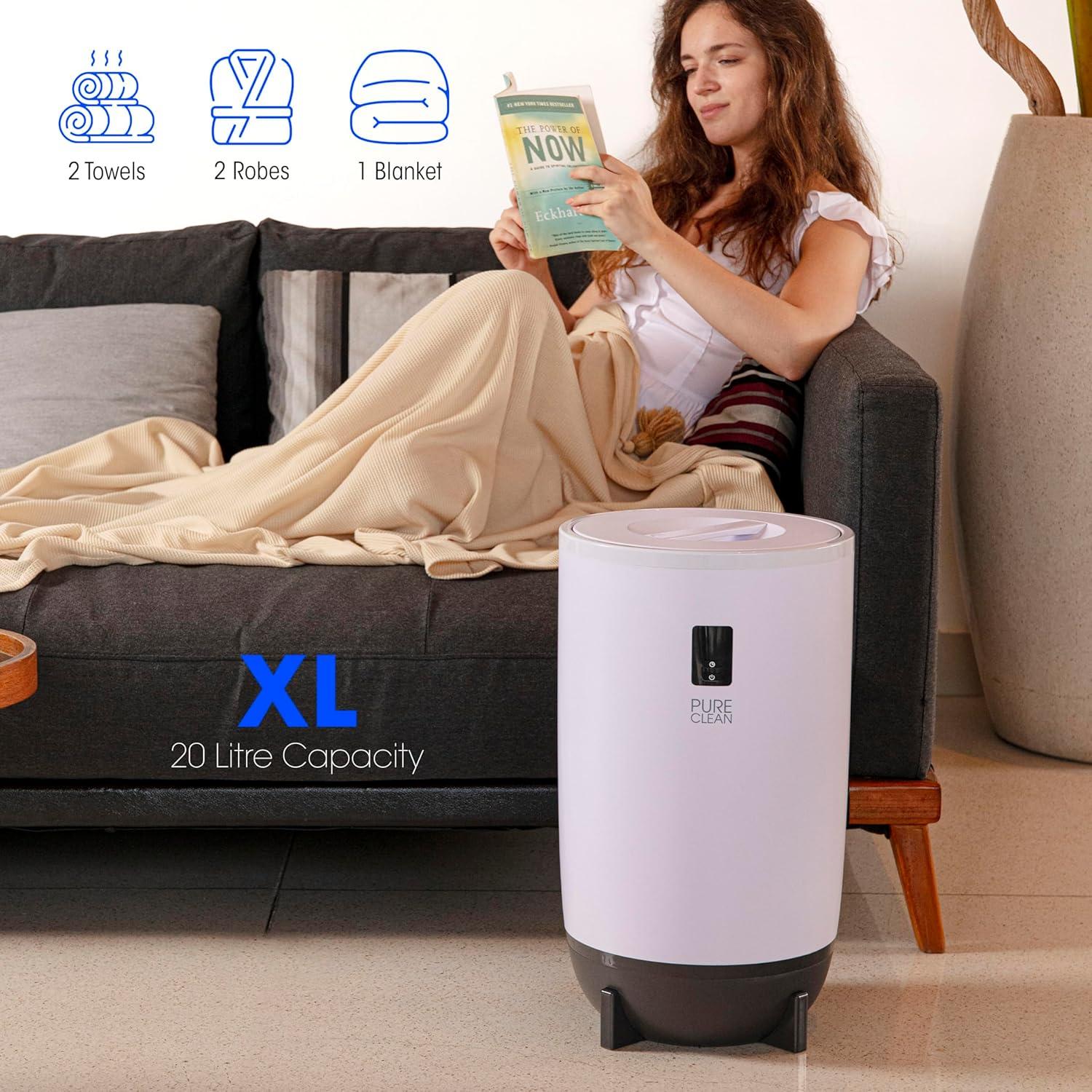 Calentador de Toallas SereneLife PCTLW210 20L Negro con Apagado Automático