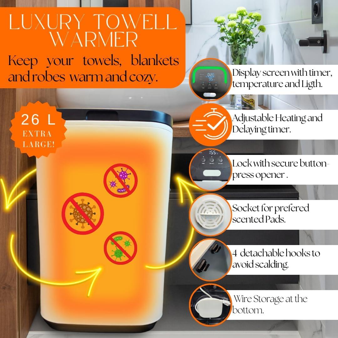 Calentador de Toallas Mystic Romance 26L con Aroma 10 Tabletas