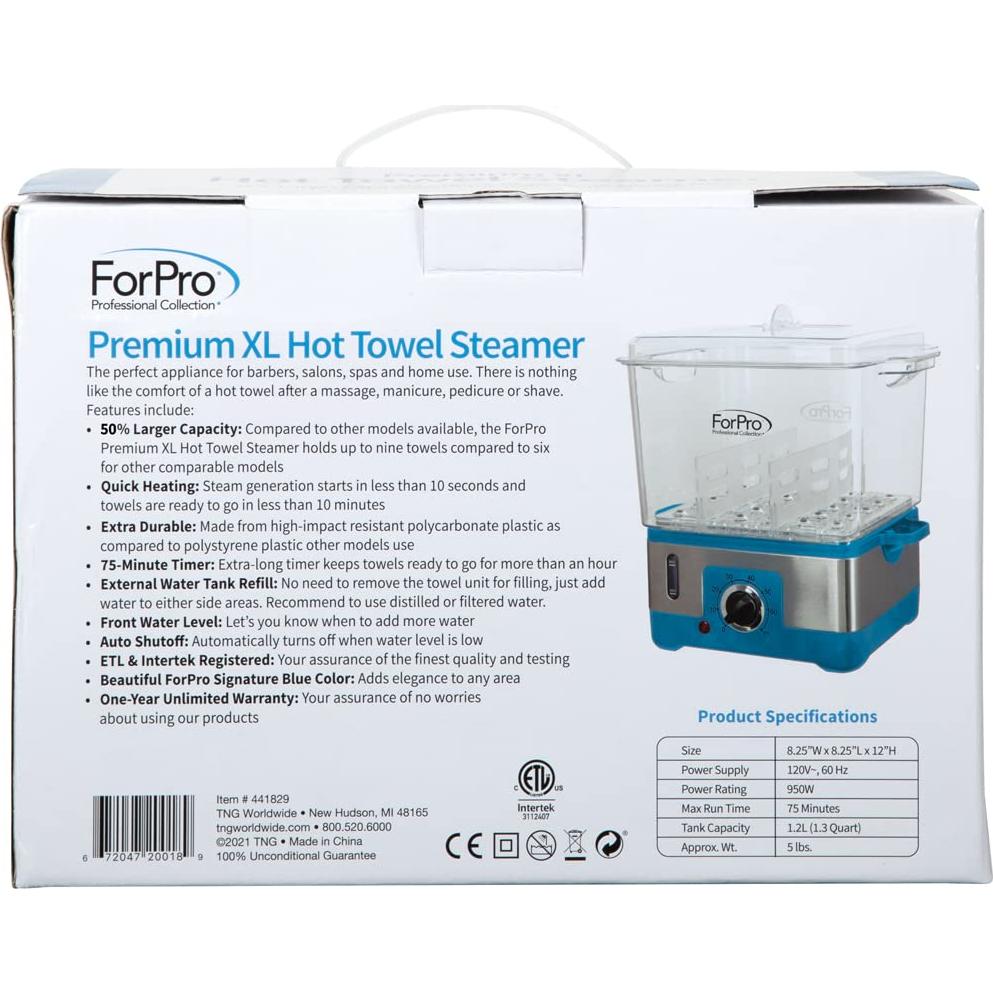 Calentador de Toallas Calientes ForPro Premium XL 9 Toallas