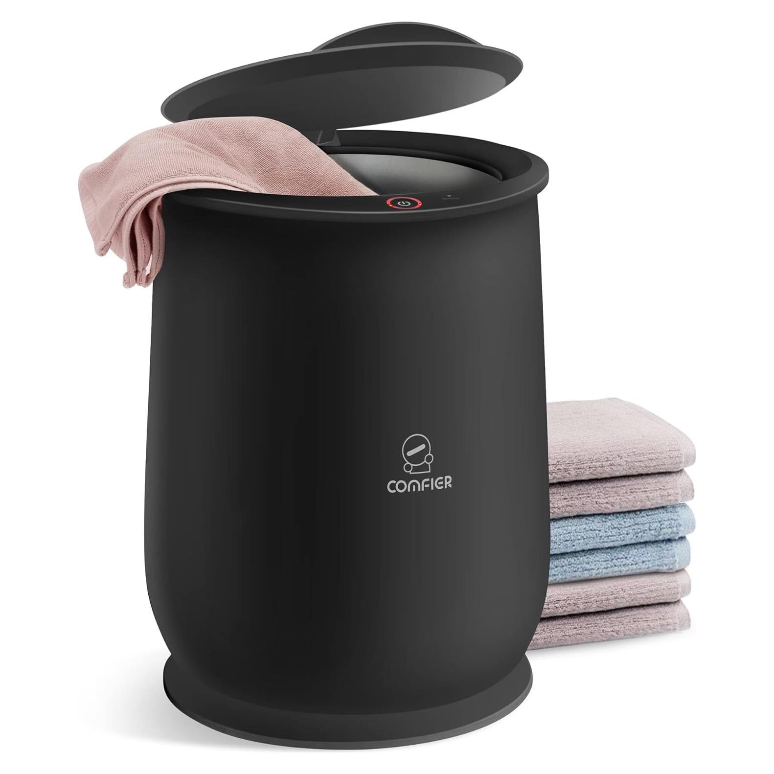 Calentador de Toallas Comfier 20L Negro, Calentamiento Rápido 10 Min
