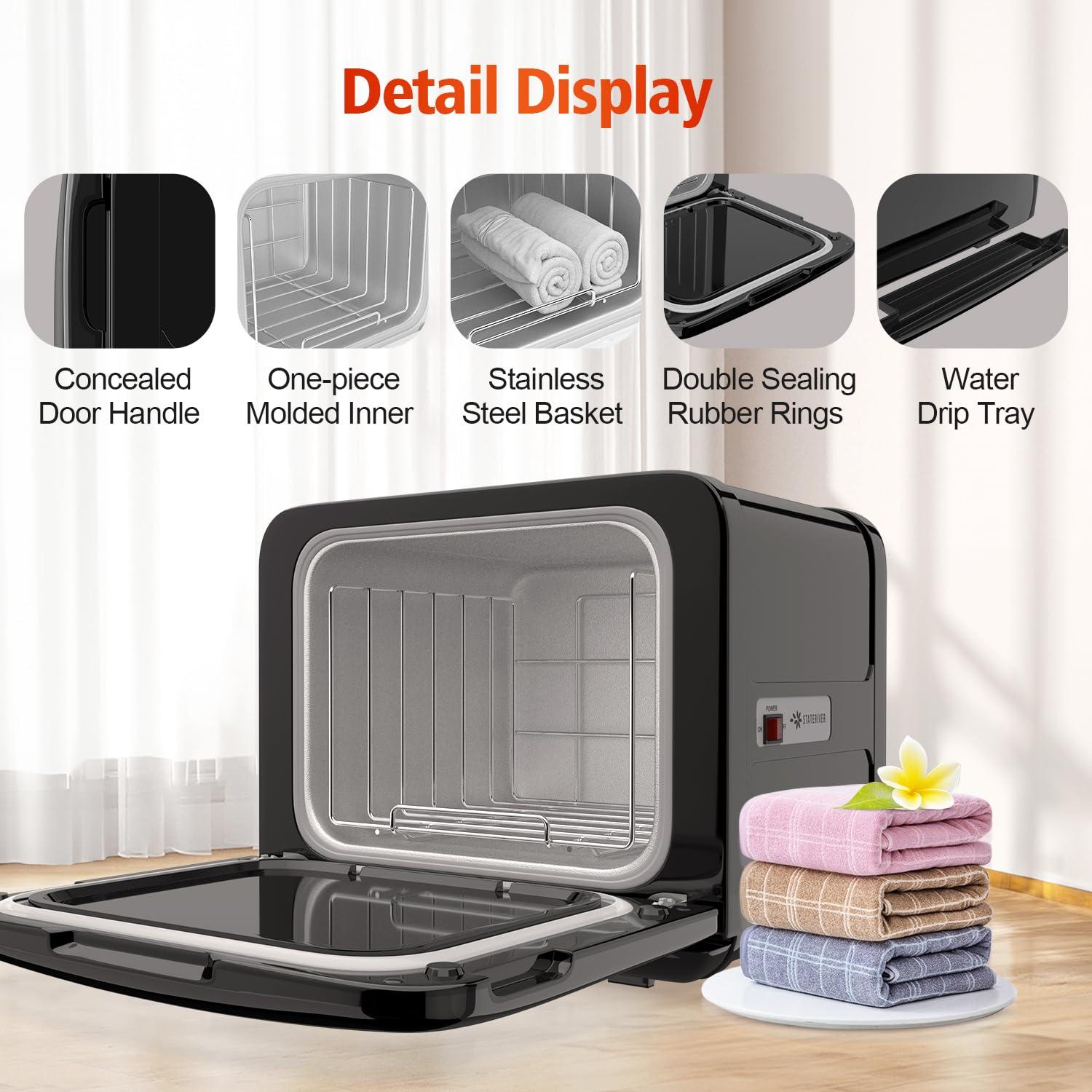 Calentador de Toallas Profesional StateRiver 8.5L Negro