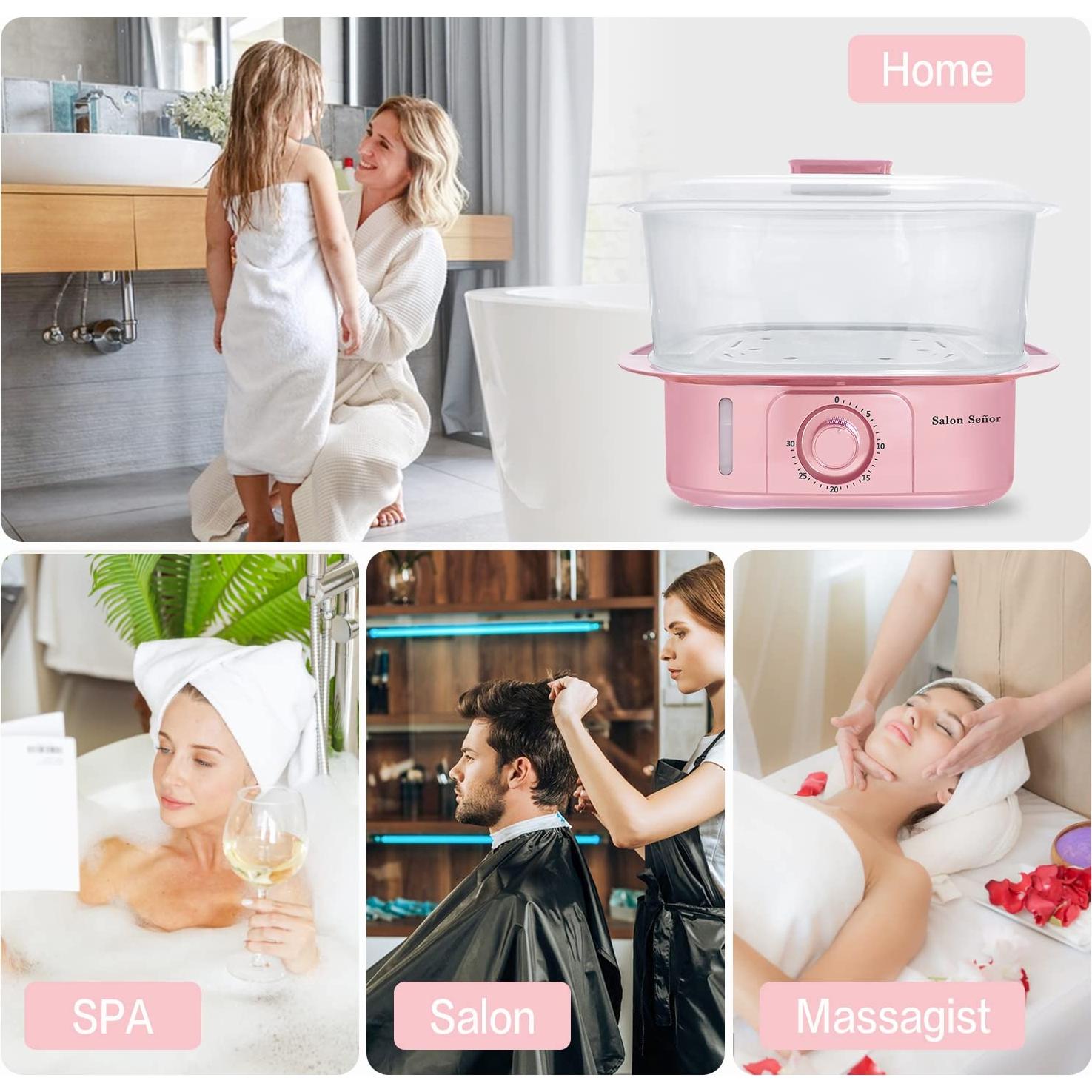 Vaporera de Toallas Rosa Salon Señor 8L Calentamiento Rápido