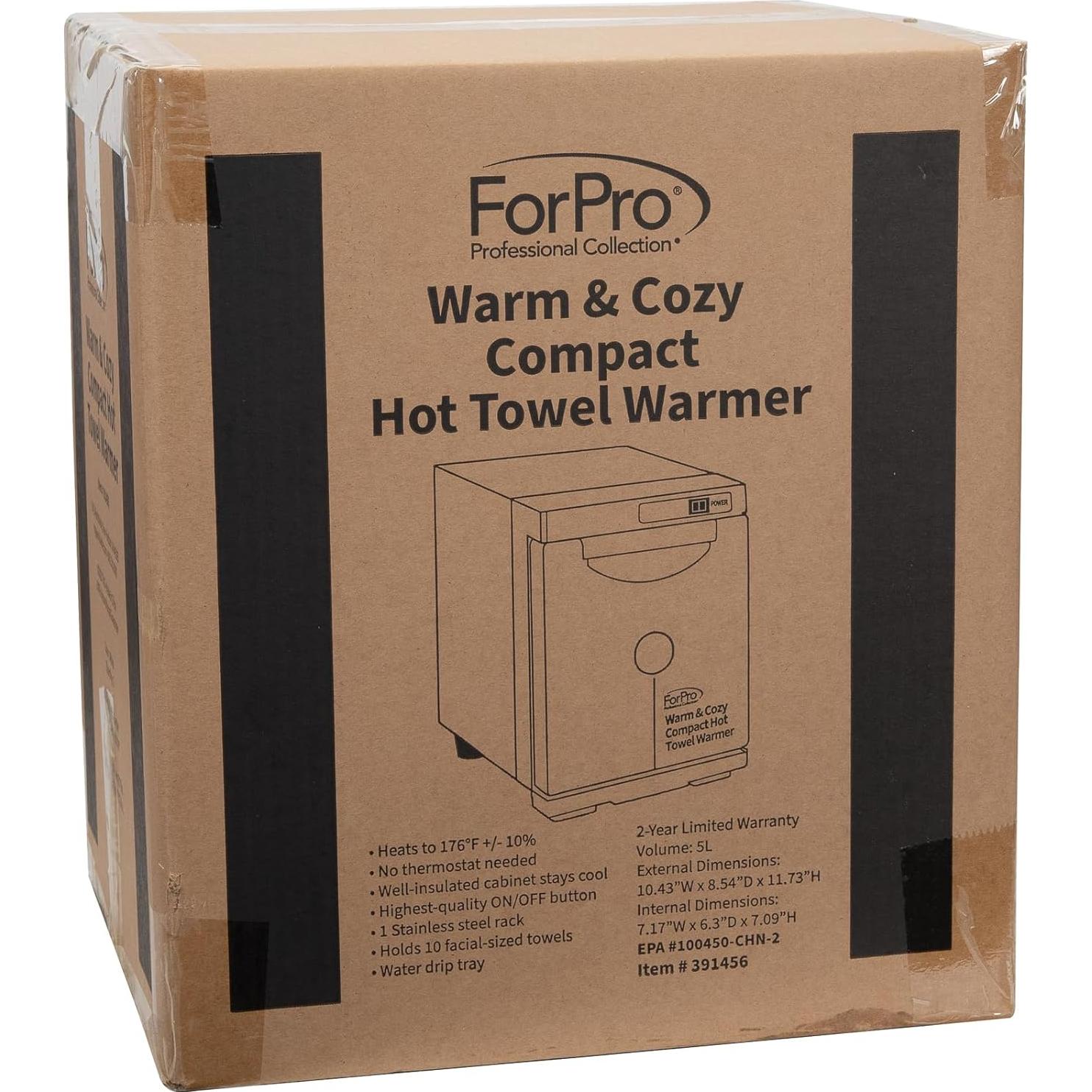 Calentador de Toallas ForPro 5L Blanco, Aislado y Compacto