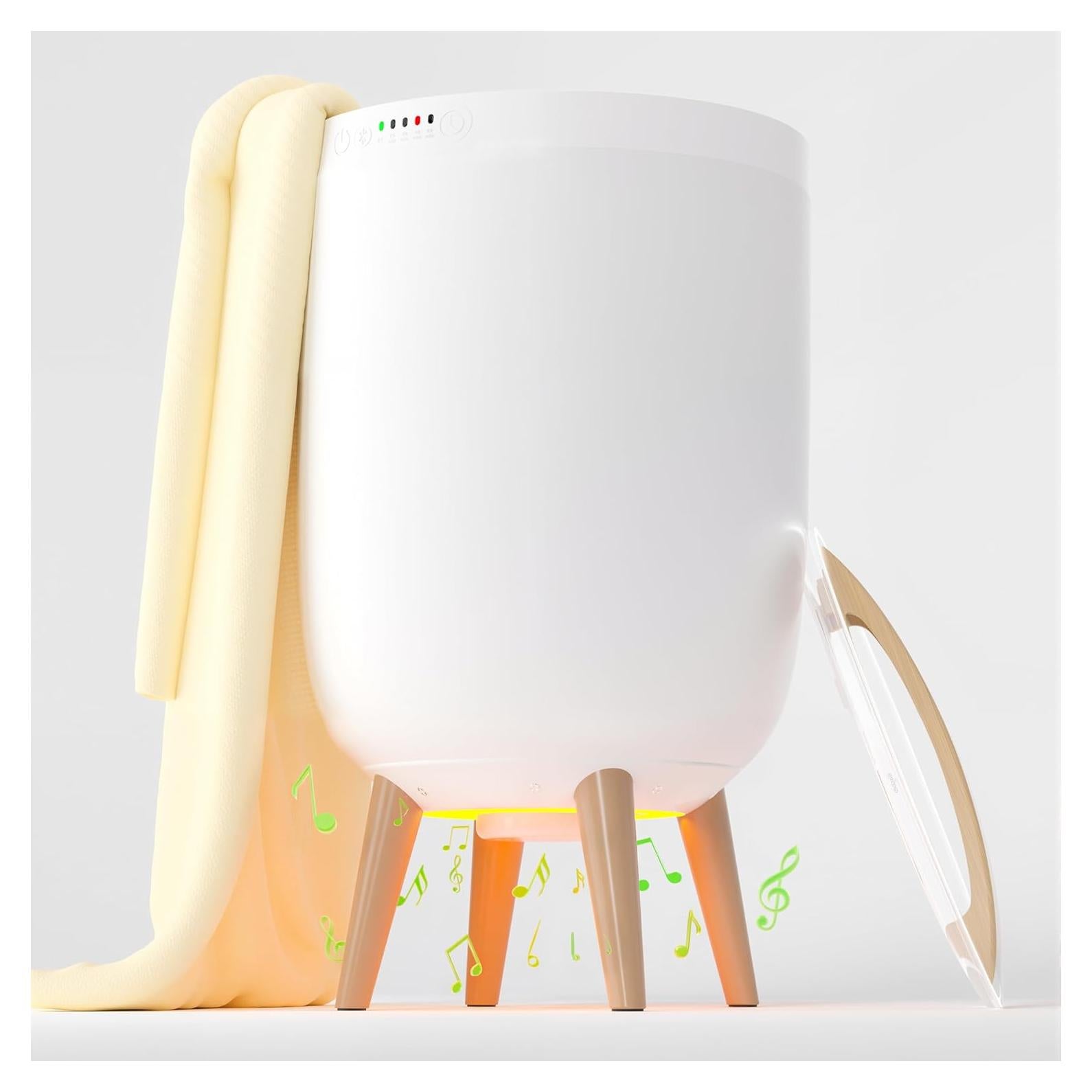 Calentador de Toallas GVRVHJS 25L Blanco con Bluetooth y Temporizador