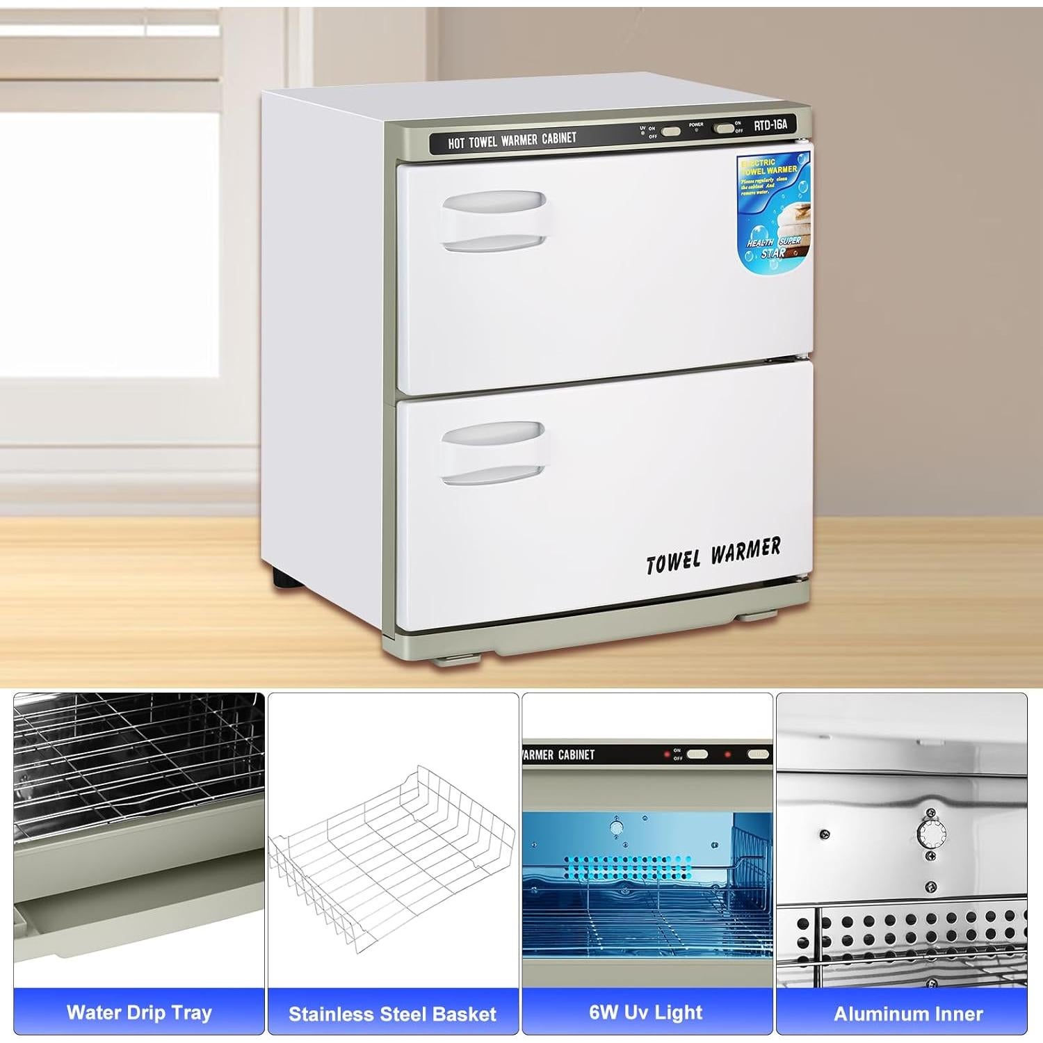 Calentador de Toallas Sannewstartu 32L Blanco Profesional