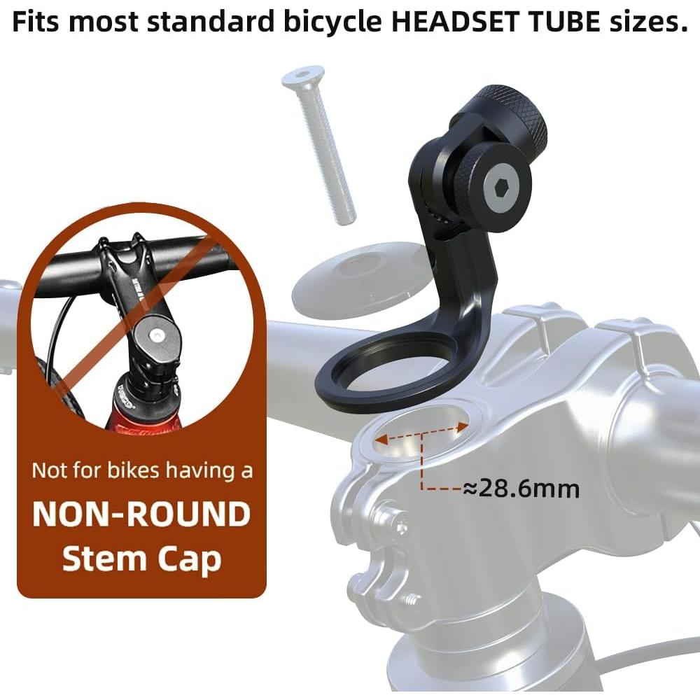 Soporte de Manillar para Bicicleta GUOYU 28.6 mm Ajustable