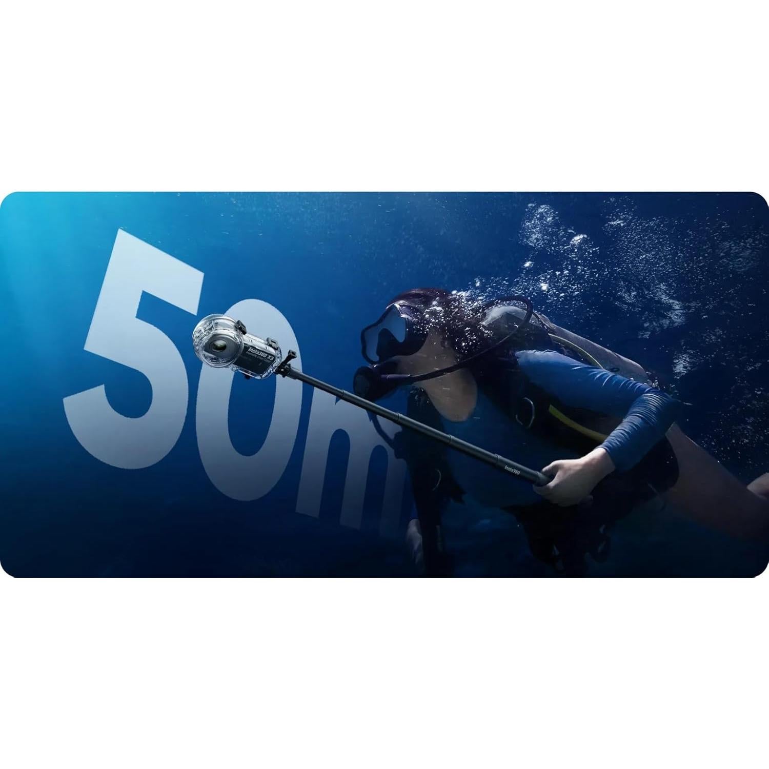 Funda de Buceo Invisible Insta360 X3 - Impermeable 50m