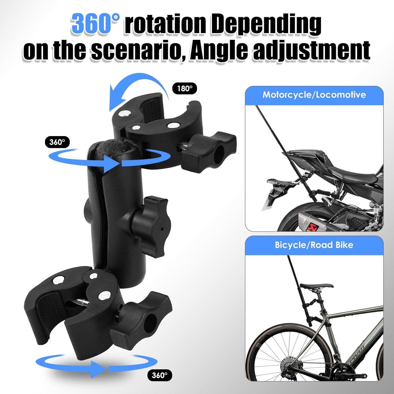 Soporte de Manillar para Motocicleta Kalofaye con Palo de Selfie 154.94 cm