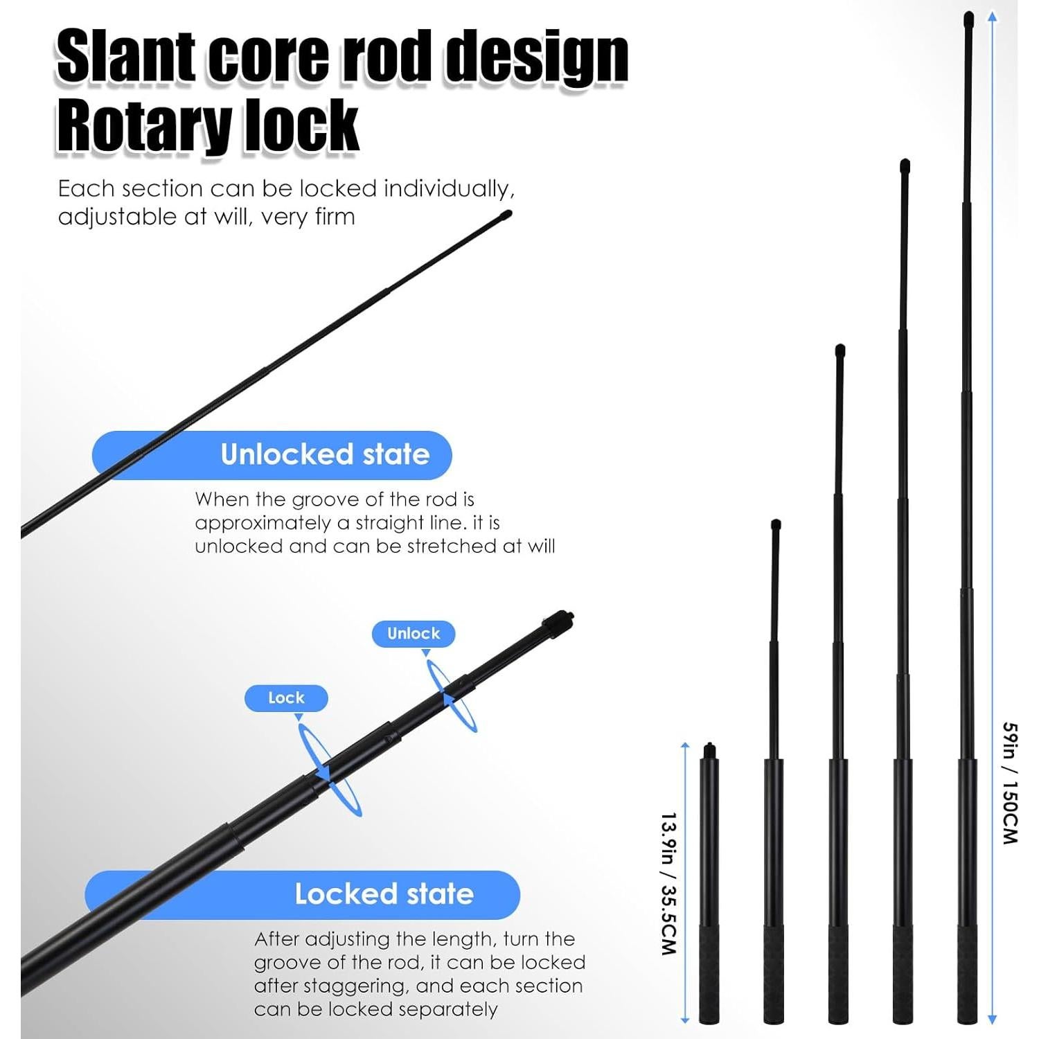 Soporte de Manillar para Motocicleta Kalofaye con Palo de Selfie 154.94 cm