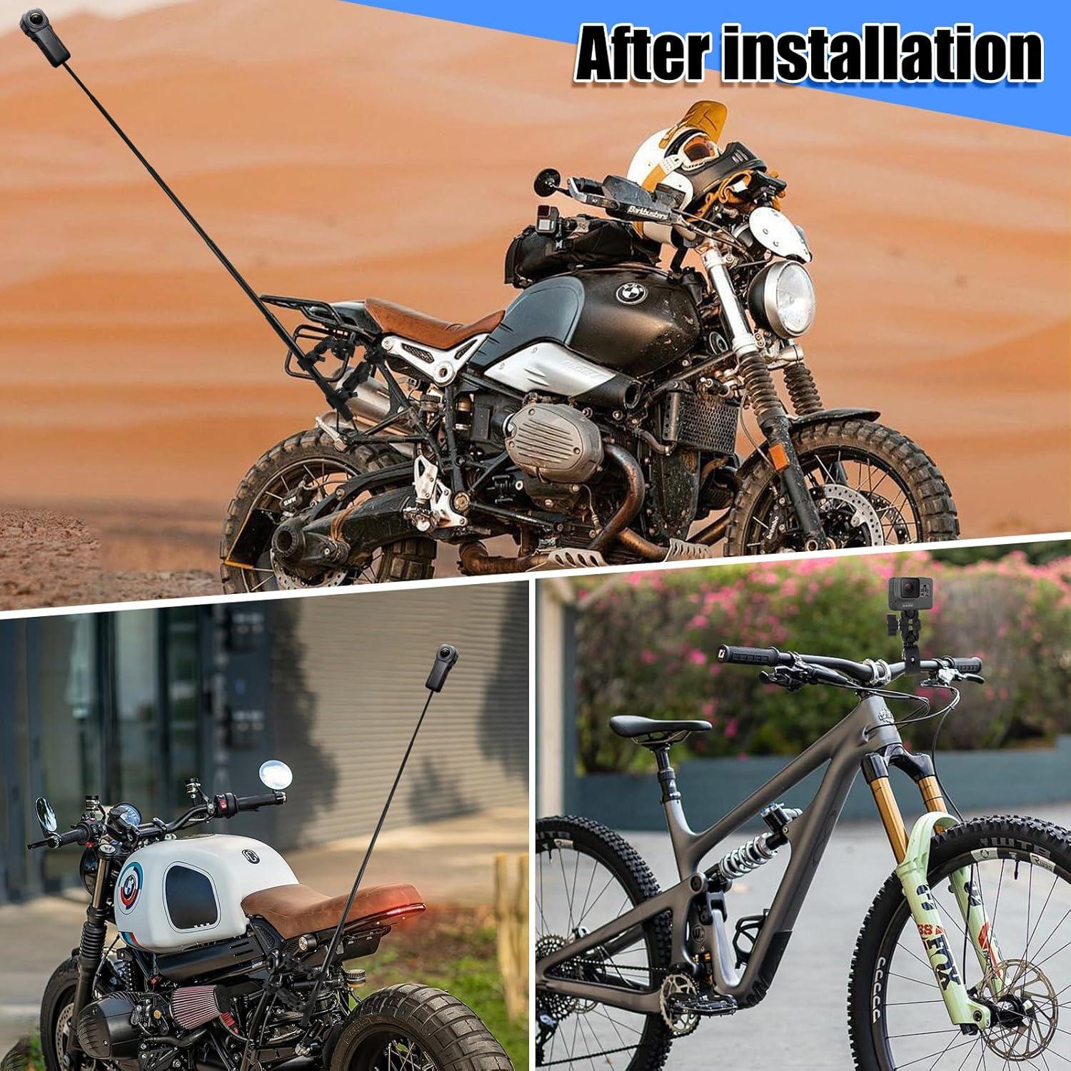 Soporte de Manillar para Motocicleta Kalofaye con Palo de Selfie 154.94 cm