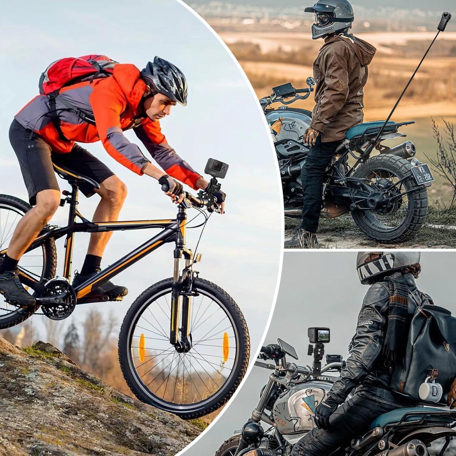 Soporte de Manillar para Motocicleta Kalofaye con Palo de Selfie 154.94 cm