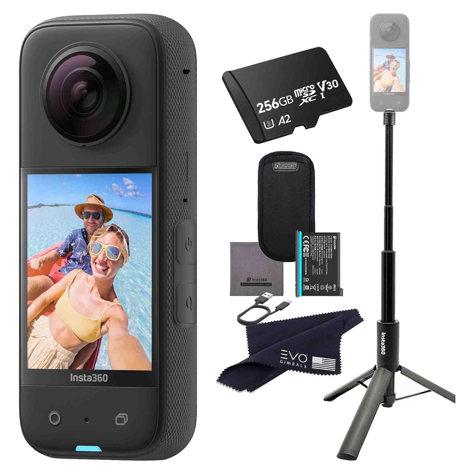 Cámara de acción 360 Insta360 X3 48MP 5.7K con 256GB