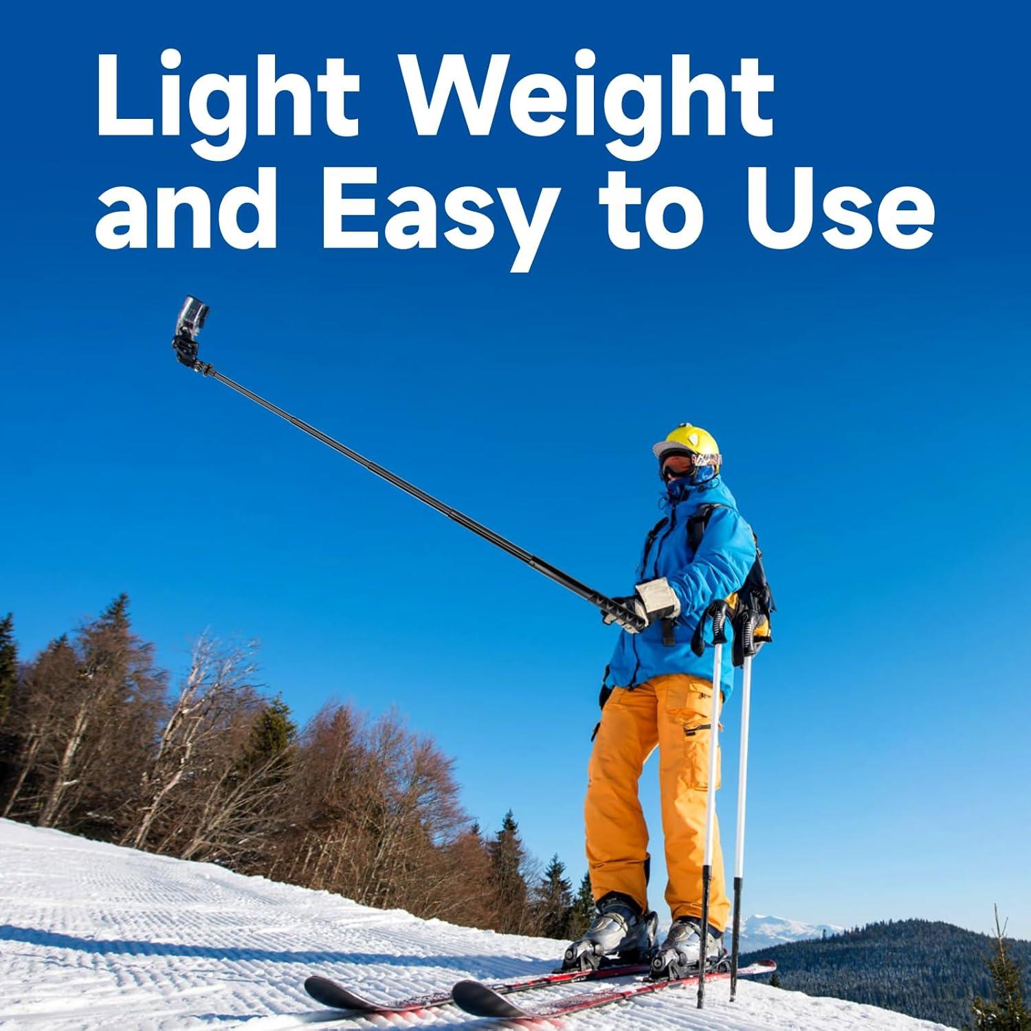 Palo de Selfie SHOOT 115cm Extensión Invisible para Gopro e Insta360