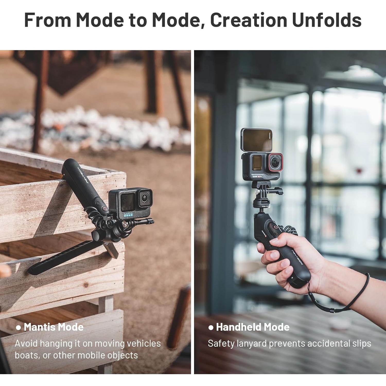 Mango de Montaje PGYTECH CapLock MantisPod Power 5000mAh