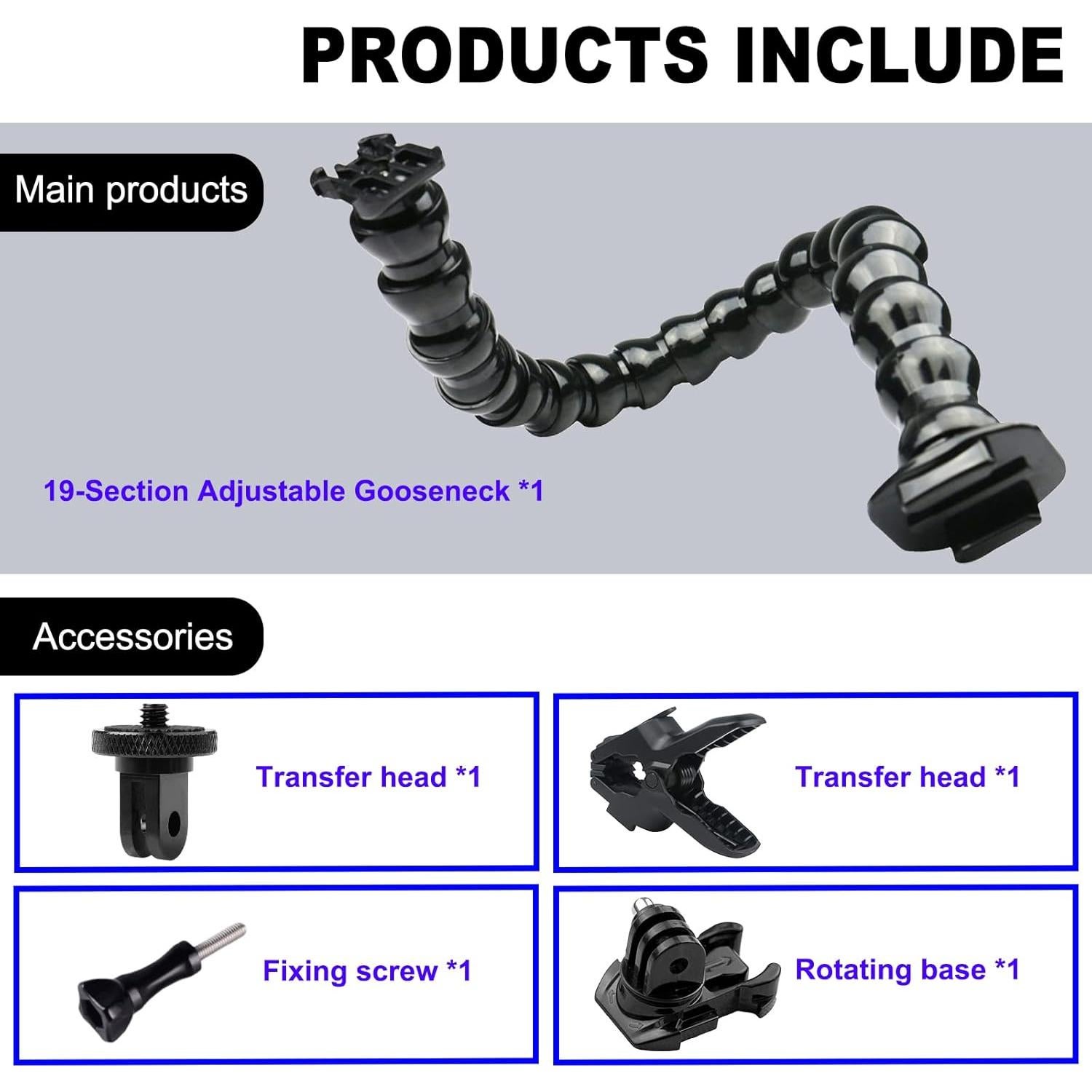 Soporte de Abrazadera Flexible Jaws SRUIM para Cámaras