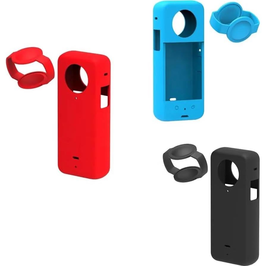Funda Protectora de Silicona Insta360 X3 - Azul, Antigolpes