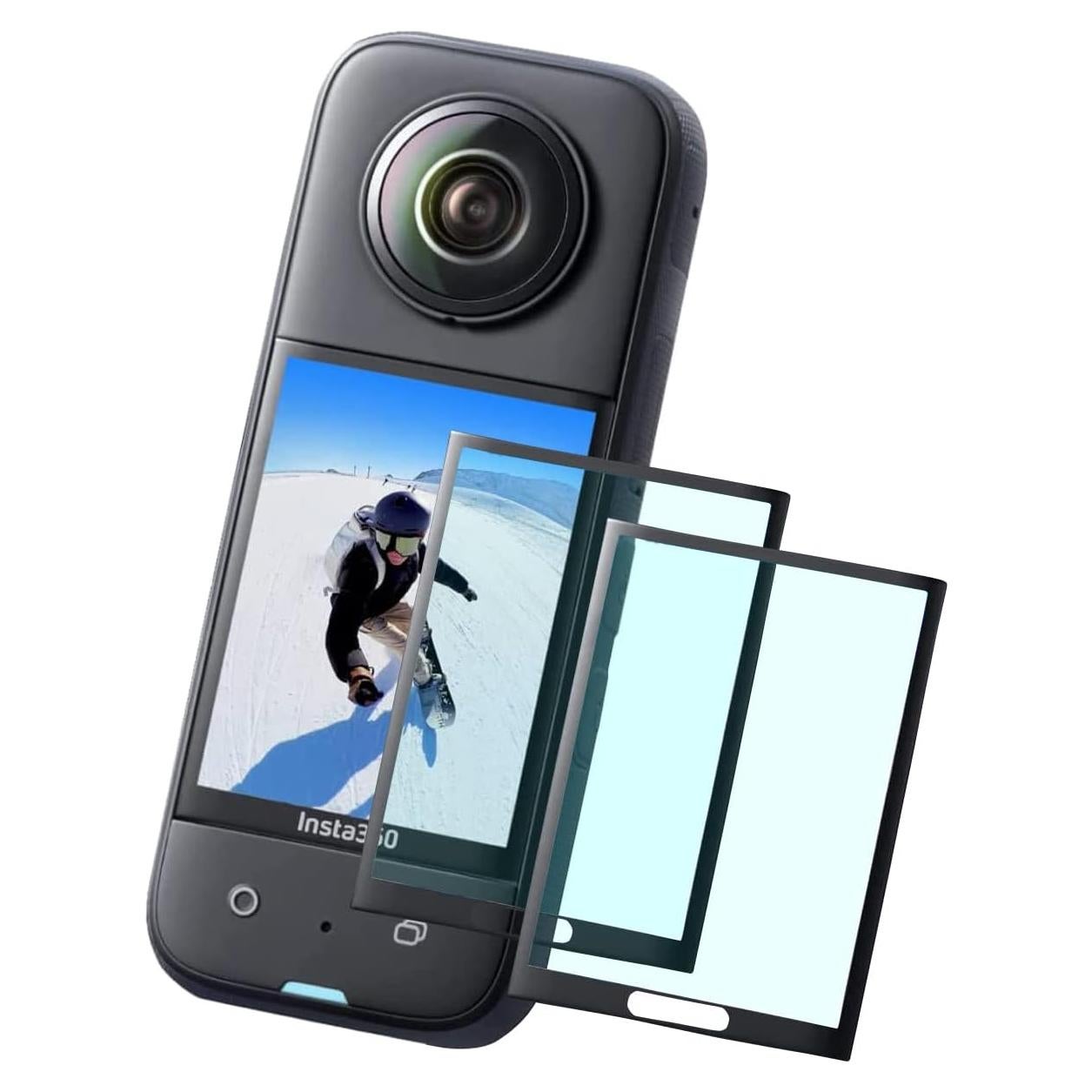 Protector de Pantalla Vidrio Templado Insta360 X3 2 Piezas 0.3mm 9H