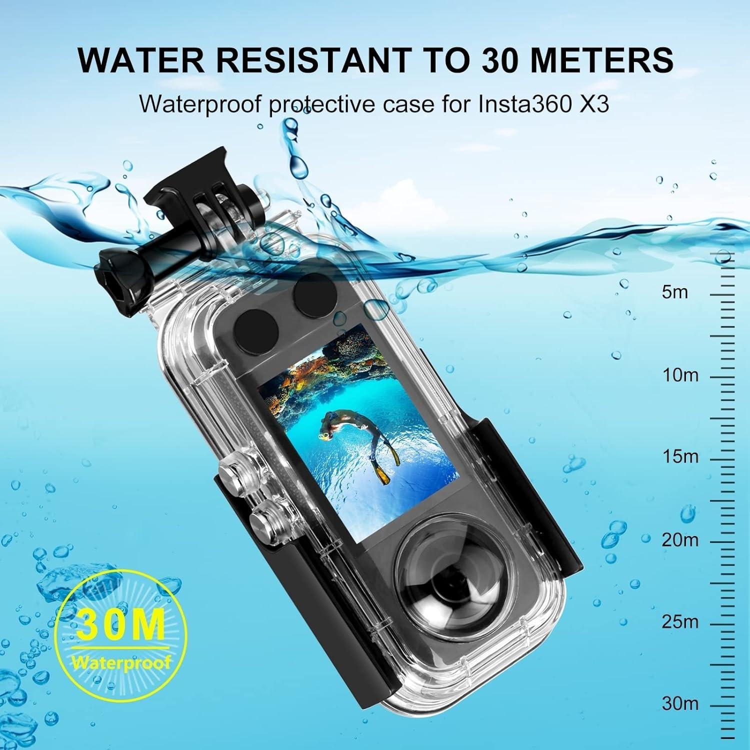Funda Impermeable Puluz para Insta360 X3 - Buceo 30m