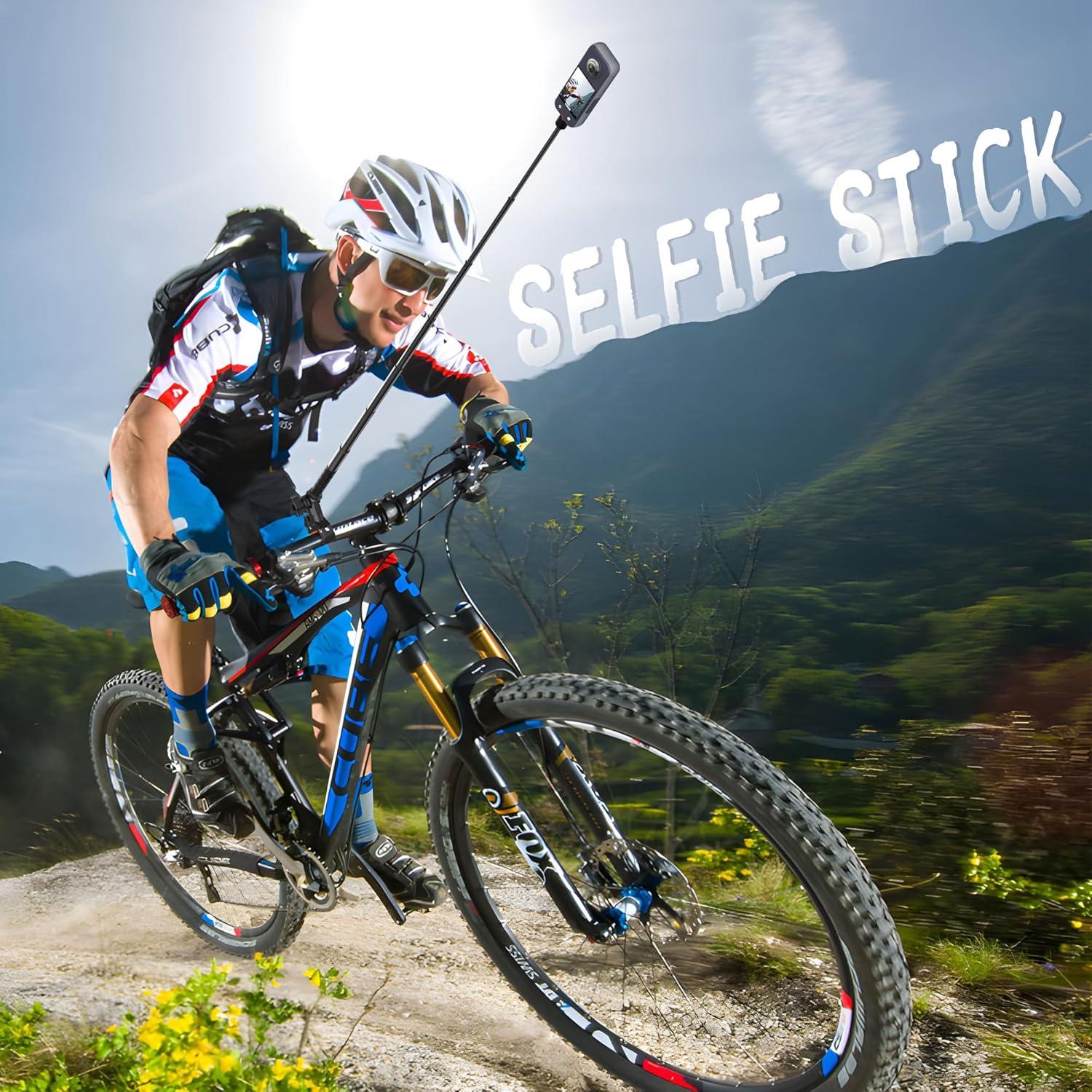 Soporte de Manillar de Bicicleta KOQEIEY 360° para Insta360 y GoPro