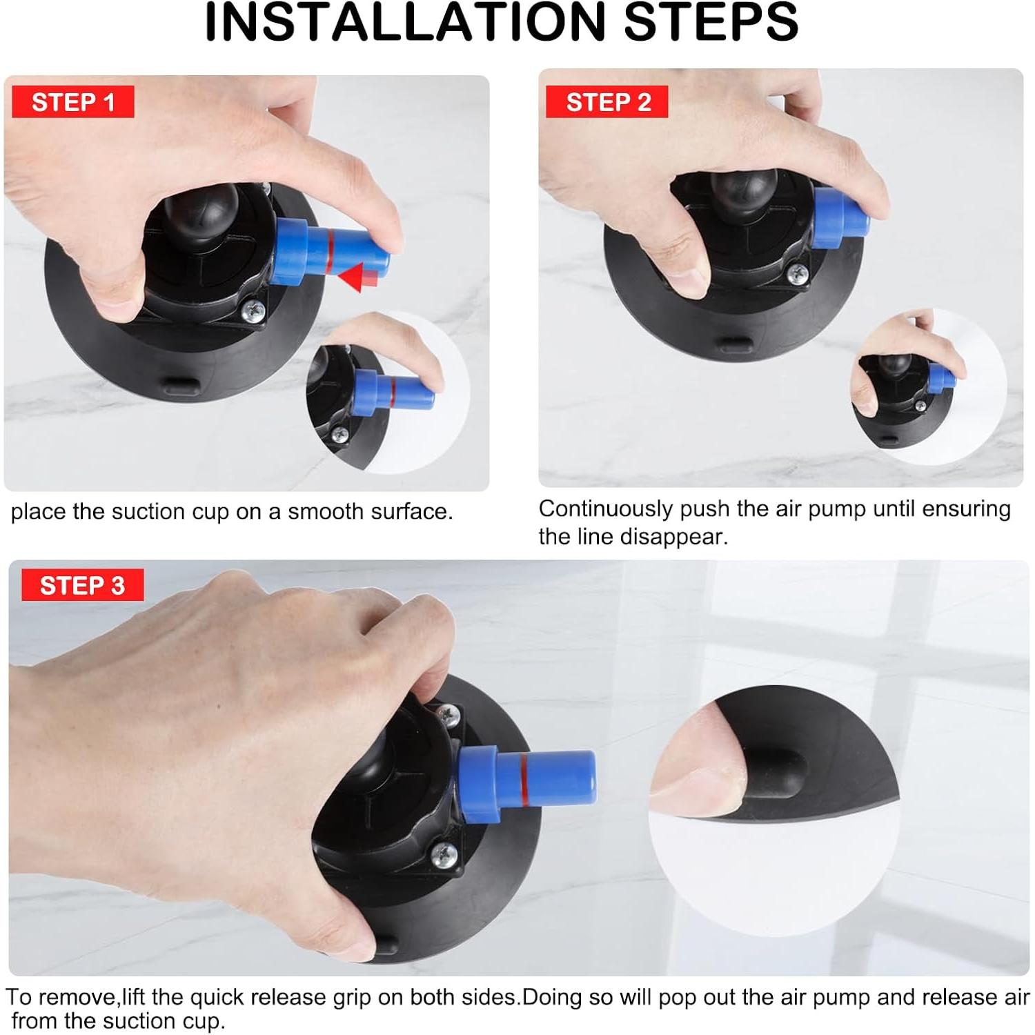 Soporte de Ventosa PellKing para Cámara y Smartphone 11.4 cm