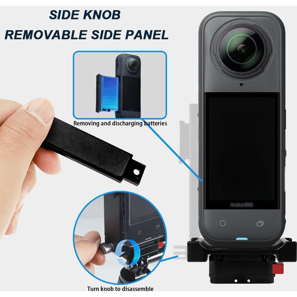 Soporte Vertical-Horizontal SRUIM para Insta 360 X5 X3 X2