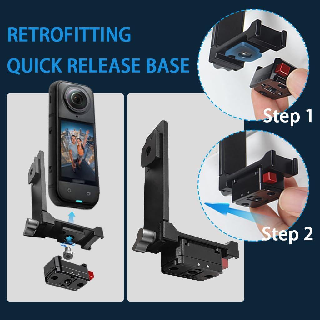 Soporte Vertical-Horizontal SRUIM para Insta 360 X5 X3 X2