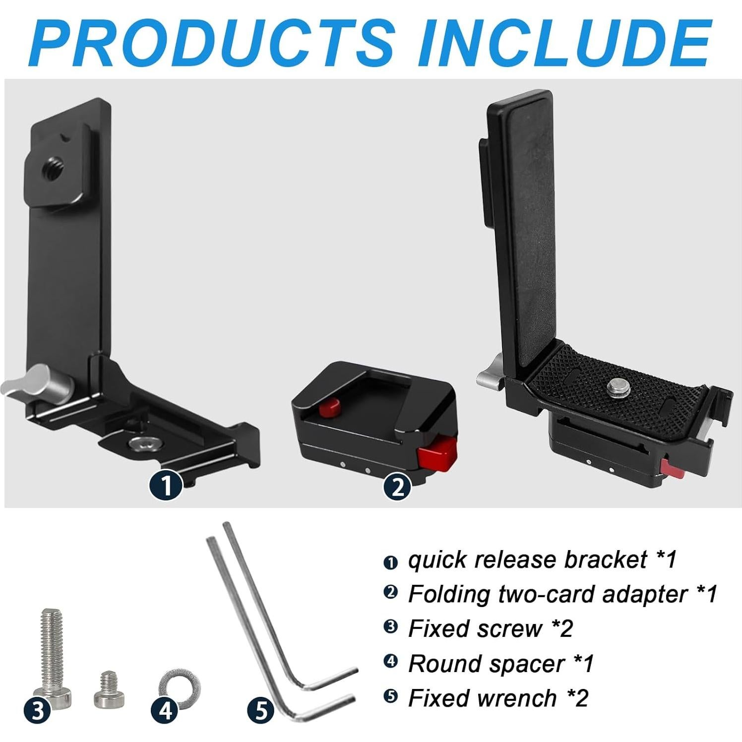 Soporte Vertical-Horizontal SRUIM para Insta 360 X5 X3 X2